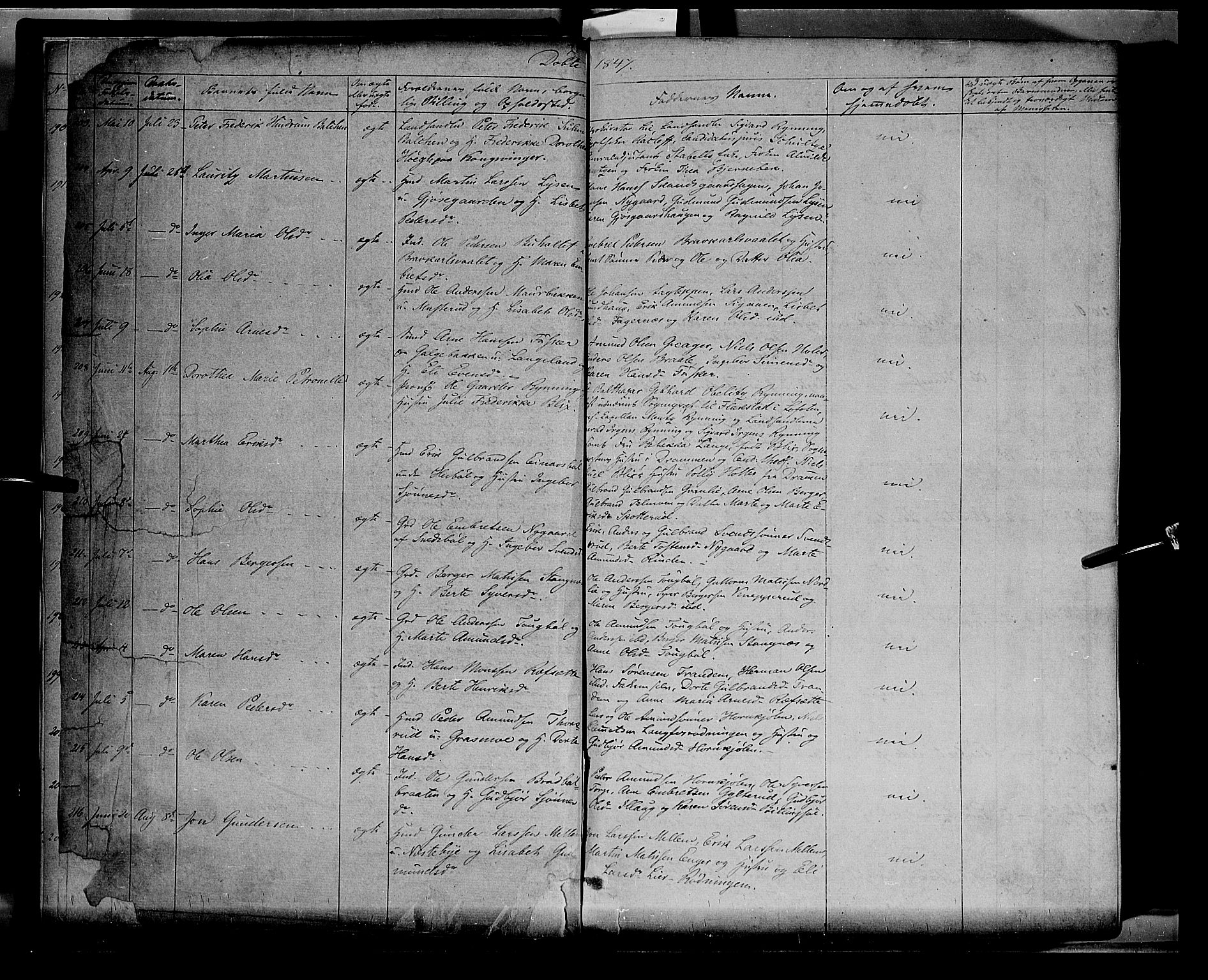 Vinger prestekontor, AV/SAH-PREST-024/H/Ha/Haa/L0009: Parish register (official) no. 9, 1847-1855, p. 5