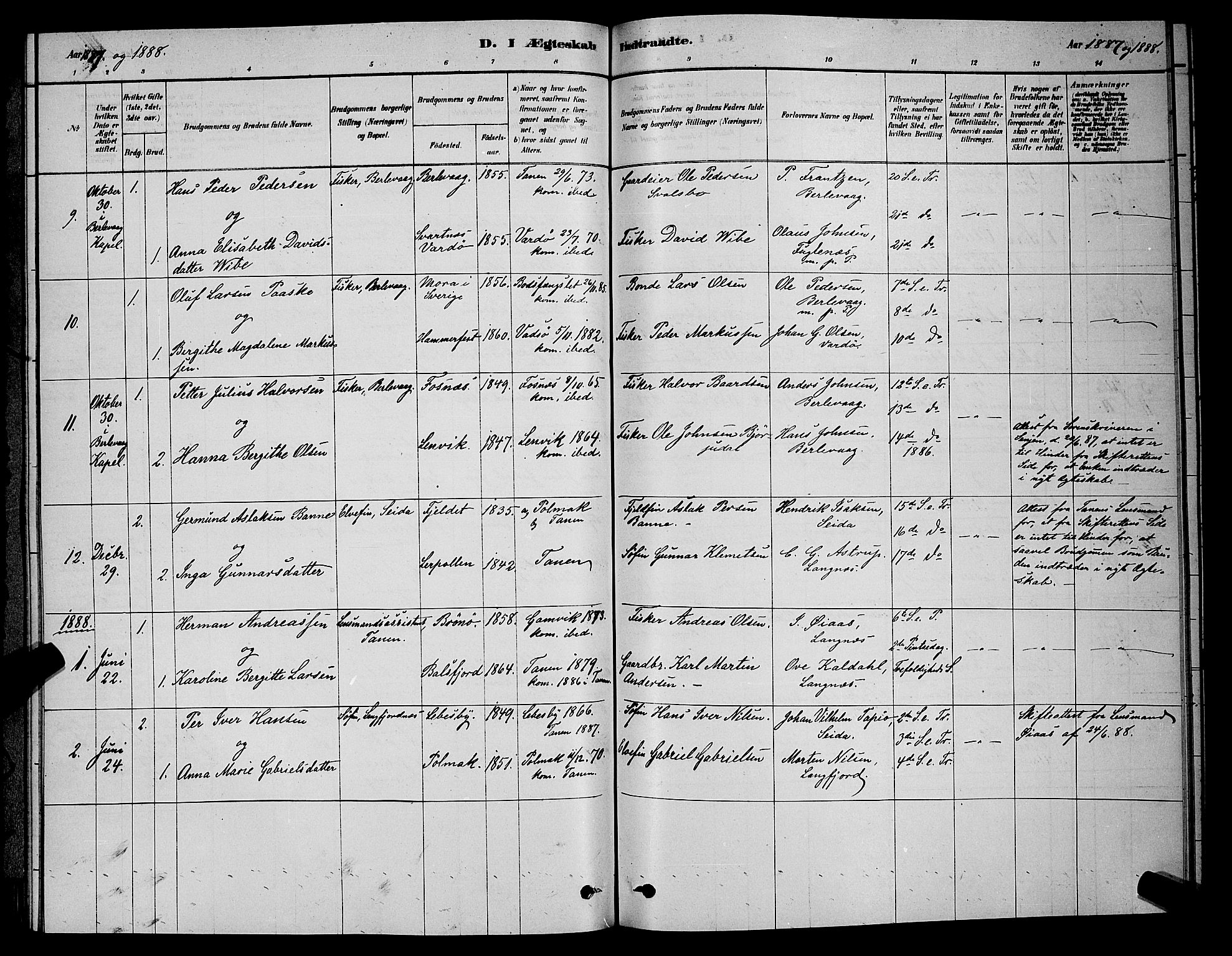 Tana sokneprestkontor, SATØ/S-1334/H/Hb/L0003klokker: Parish register (copy) no. 3, 1878-1890