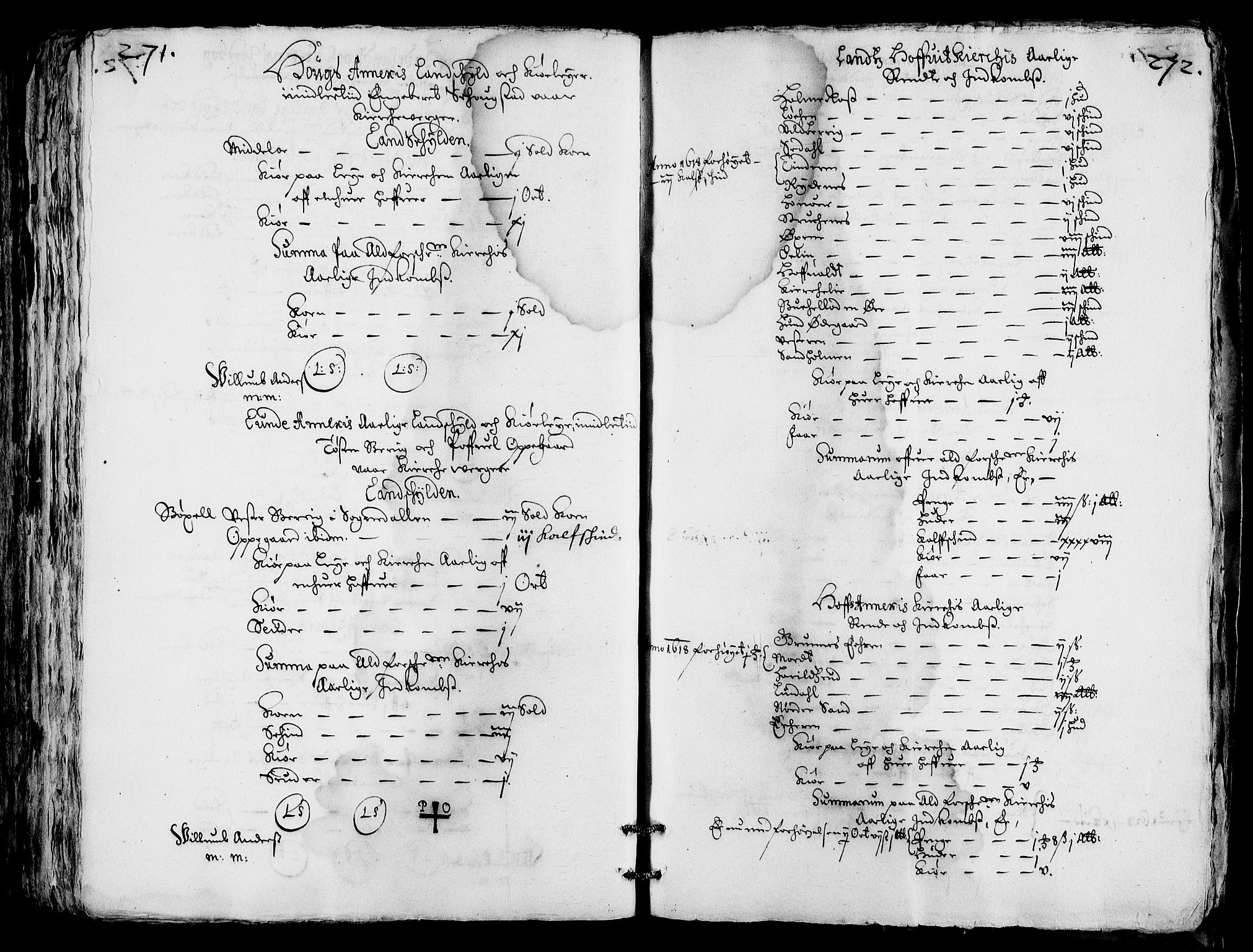 Rentekammeret inntil 1814, Realistisk ordnet avdeling, AV/RA-EA-4070/Fc/Fca/L0001/0004: [Ca I]  Akershus stift / Jordebok over kirkene og prestebolene i Oslo og Hamar stift, 1664, p. 271-272