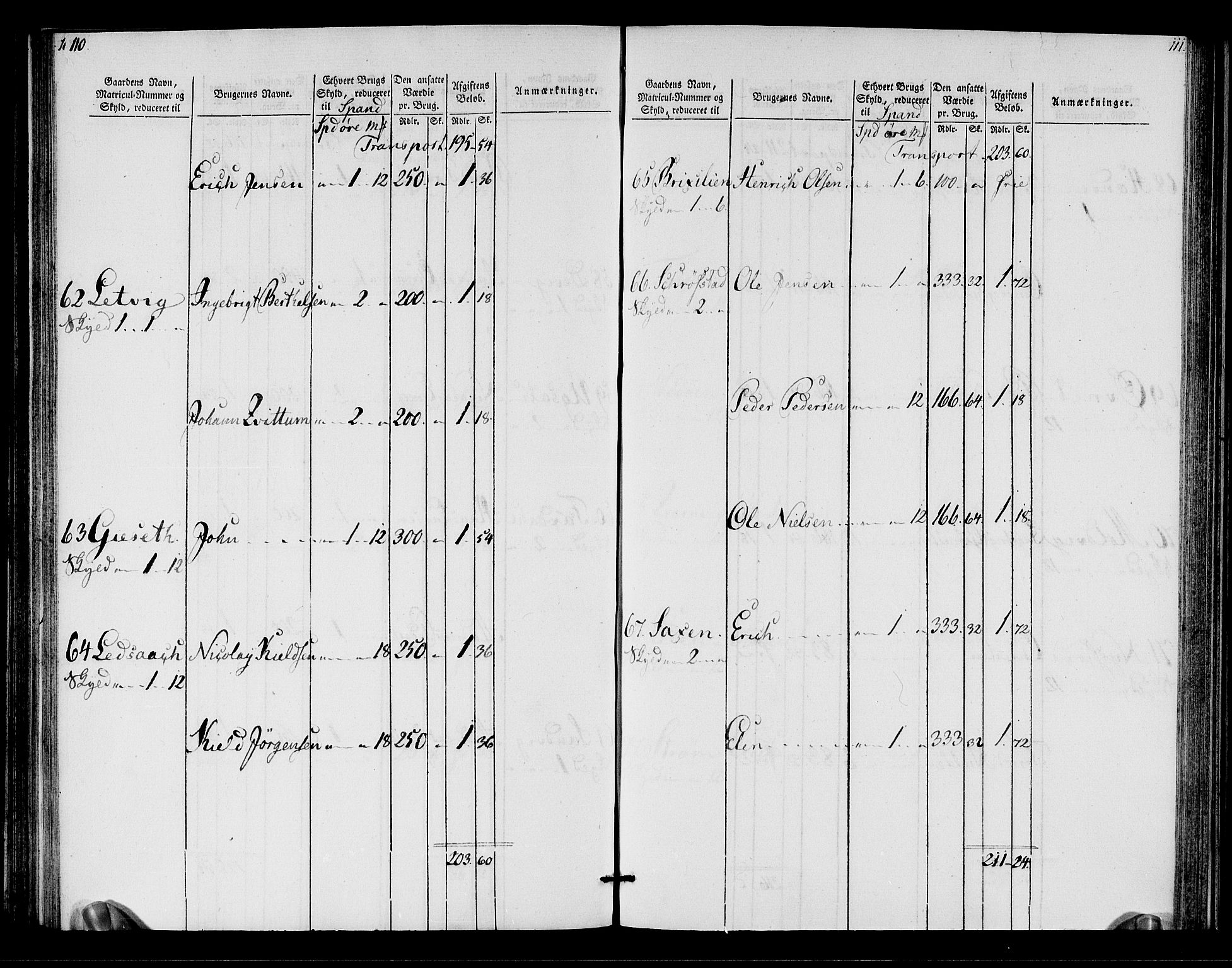 Rentekammeret inntil 1814, Realistisk ordnet avdeling, RA/EA-4070/N/Ne/Nea/L0155: Namdalen fogderi. Oppebørselsregister, 1803-1804, p. 57