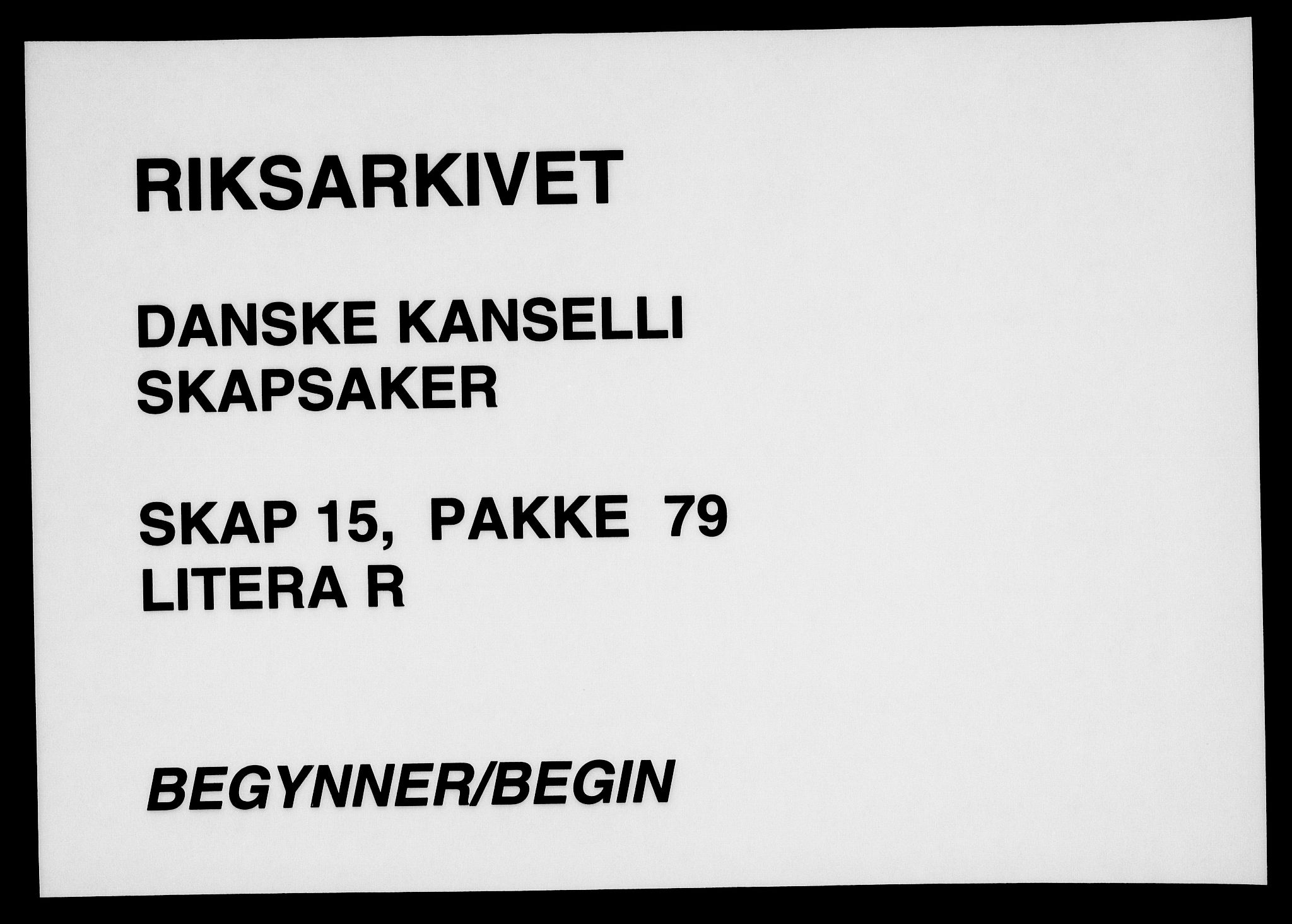 Danske Kanselli, Skapsaker, RA/EA-4061/F/L0074: Skap 15, pakke 79, 1611-1701, p. 200
