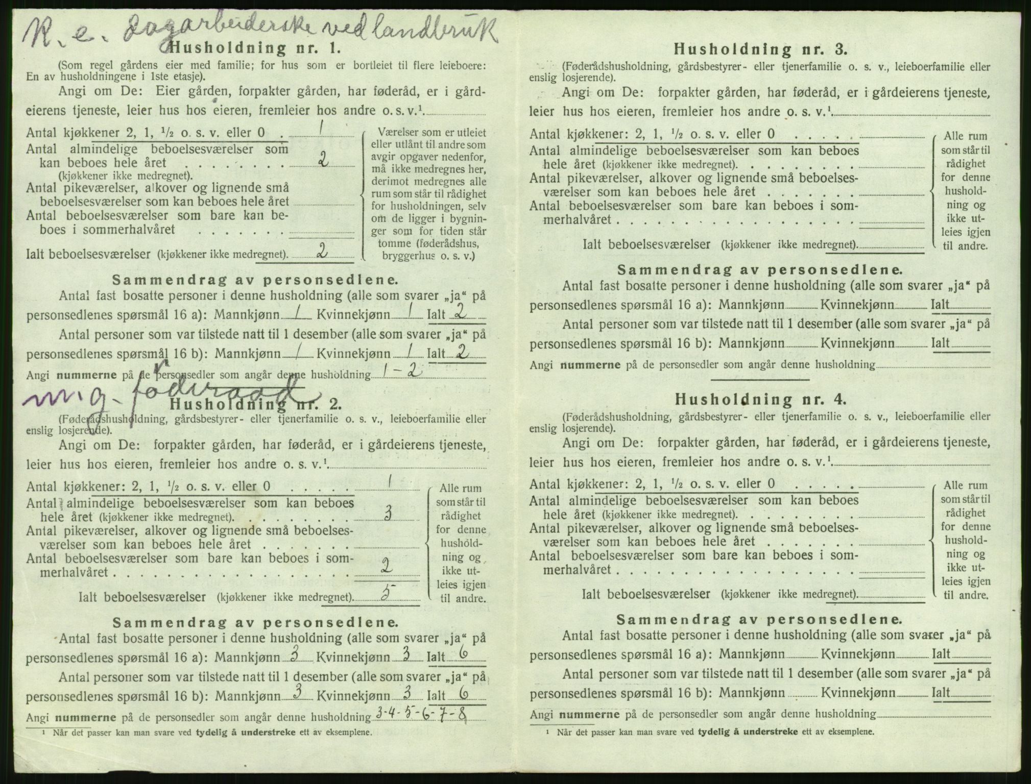 SAT, 1920 census for Sykkylven, 1920, p. 420