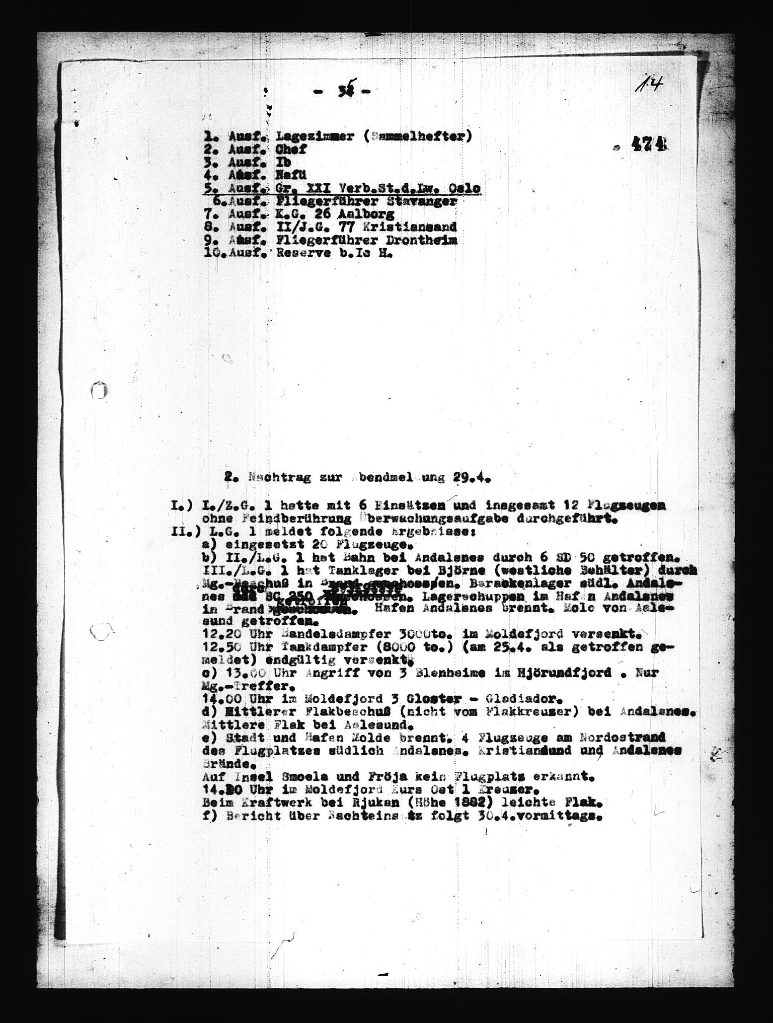 Documents Section, AV/RA-RAFA-2200/V/L0076: Amerikansk mikrofilm "Captured German Documents".
Box No. 715.  FKA jnr. 619/1954., 1940, p. 671