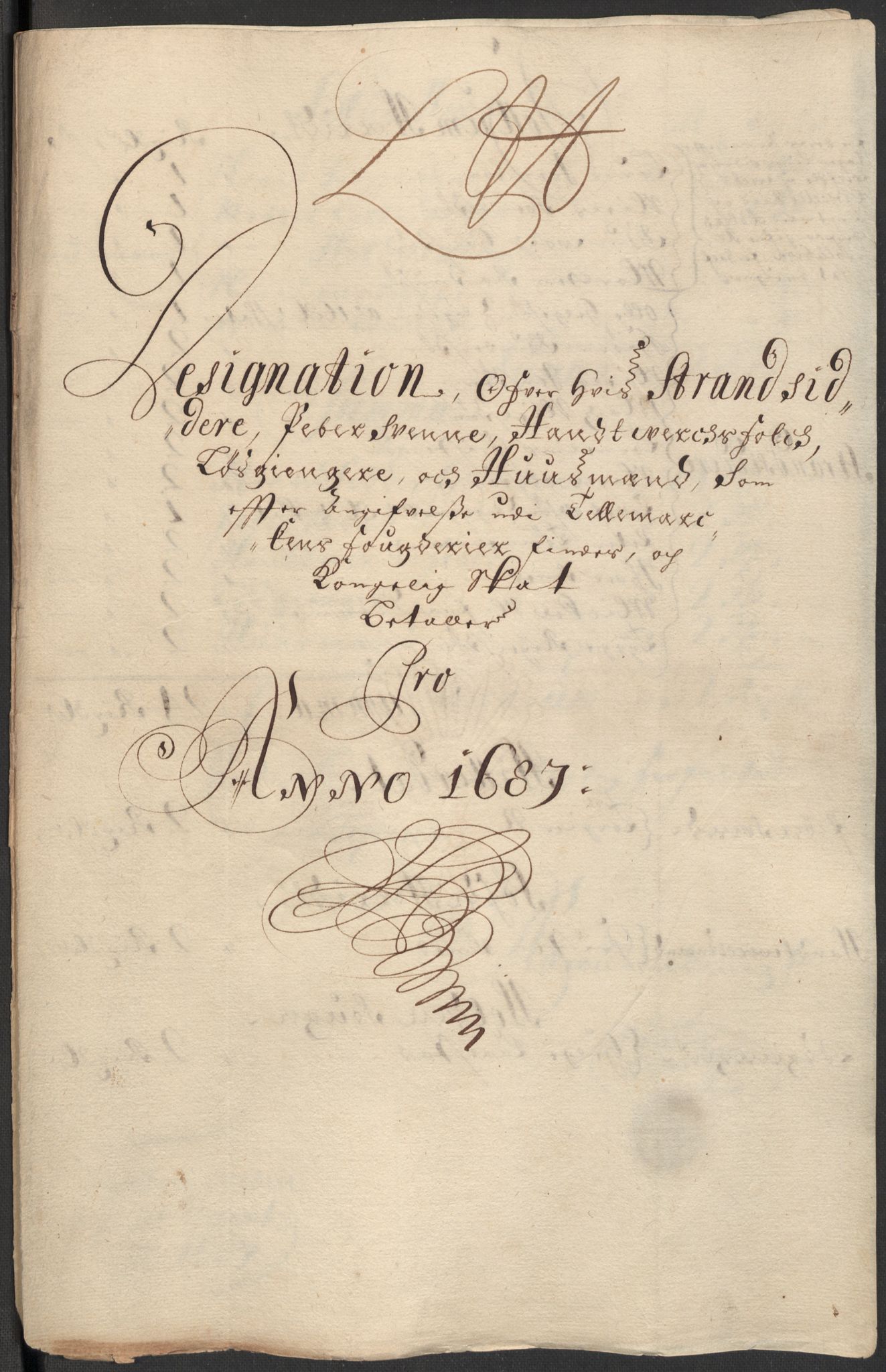 Rentekammeret inntil 1814, Reviderte regnskaper, Fogderegnskap, RA/EA-4092/R35/L2086: Fogderegnskap Øvre og Nedre Telemark, 1687-1689, p. 124
