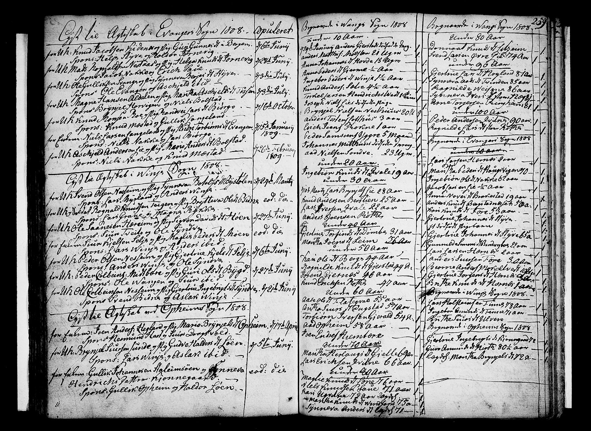 Voss sokneprestembete, SAB/A-79001/H/Haa: Parish register (official) no. A 9, 1780-1810, p. 259
