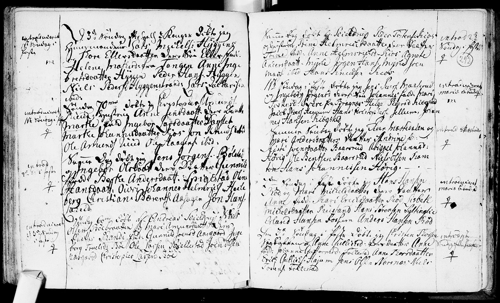 Røyken kirkebøker, AV/SAKO-A-241/F/Fa/L0002: Parish register (official) no. 2, 1731-1782, p. 292