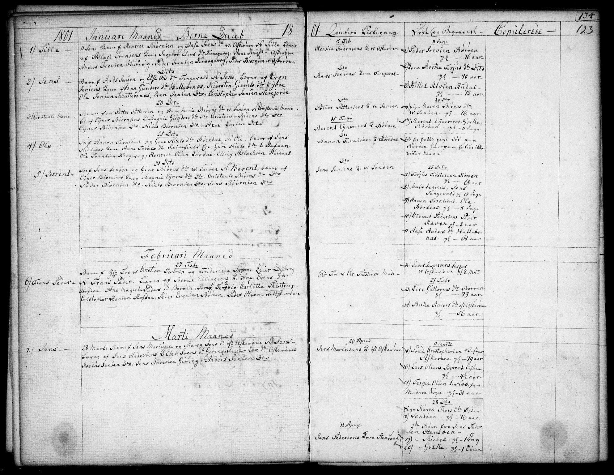 Dypvåg sokneprestkontor, AV/SAK-1111-0007/F/Fb/Fba/L0007: Parish register (copy) no. B 7, 1762-1810, p. 123