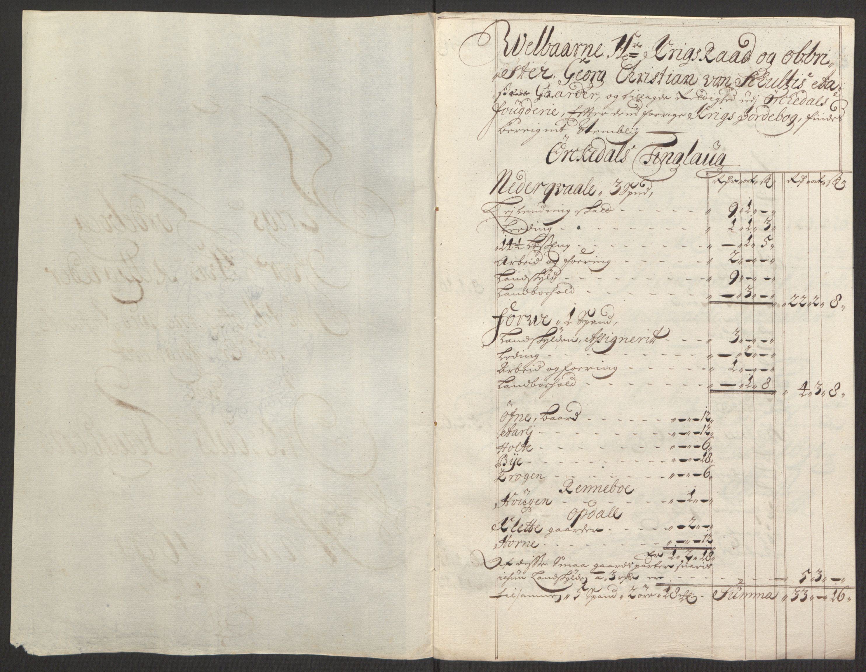 Rentekammeret inntil 1814, Reviderte regnskaper, Fogderegnskap, RA/EA-4092/R60/L3944: Fogderegnskap Orkdal og Gauldal, 1694, p. 183