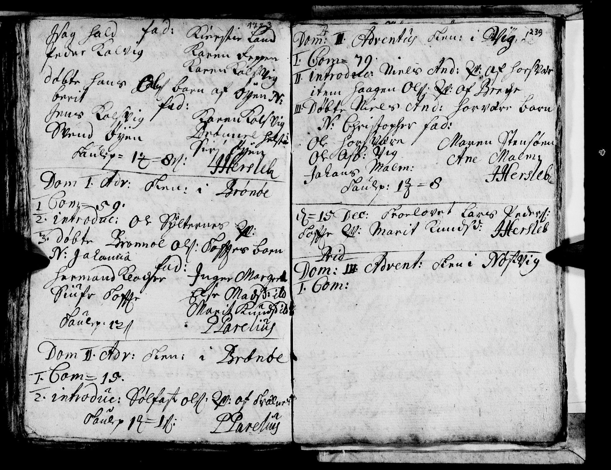 Ministerialprotokoller, klokkerbøker og fødselsregistre - Nordland, AV/SAT-A-1459/813/L0193: Parish register (official) no. 813A03, 1714-1724, p. 239