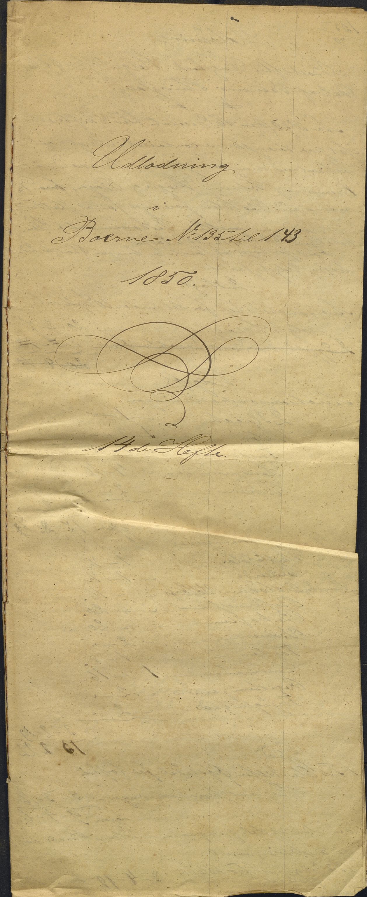 Nordhordland sorenskrivar, AV/SAB-A-2901/1/H/Hd/Hdb/L0001: Konsept til utlodningar, 1850-1852, p. 260