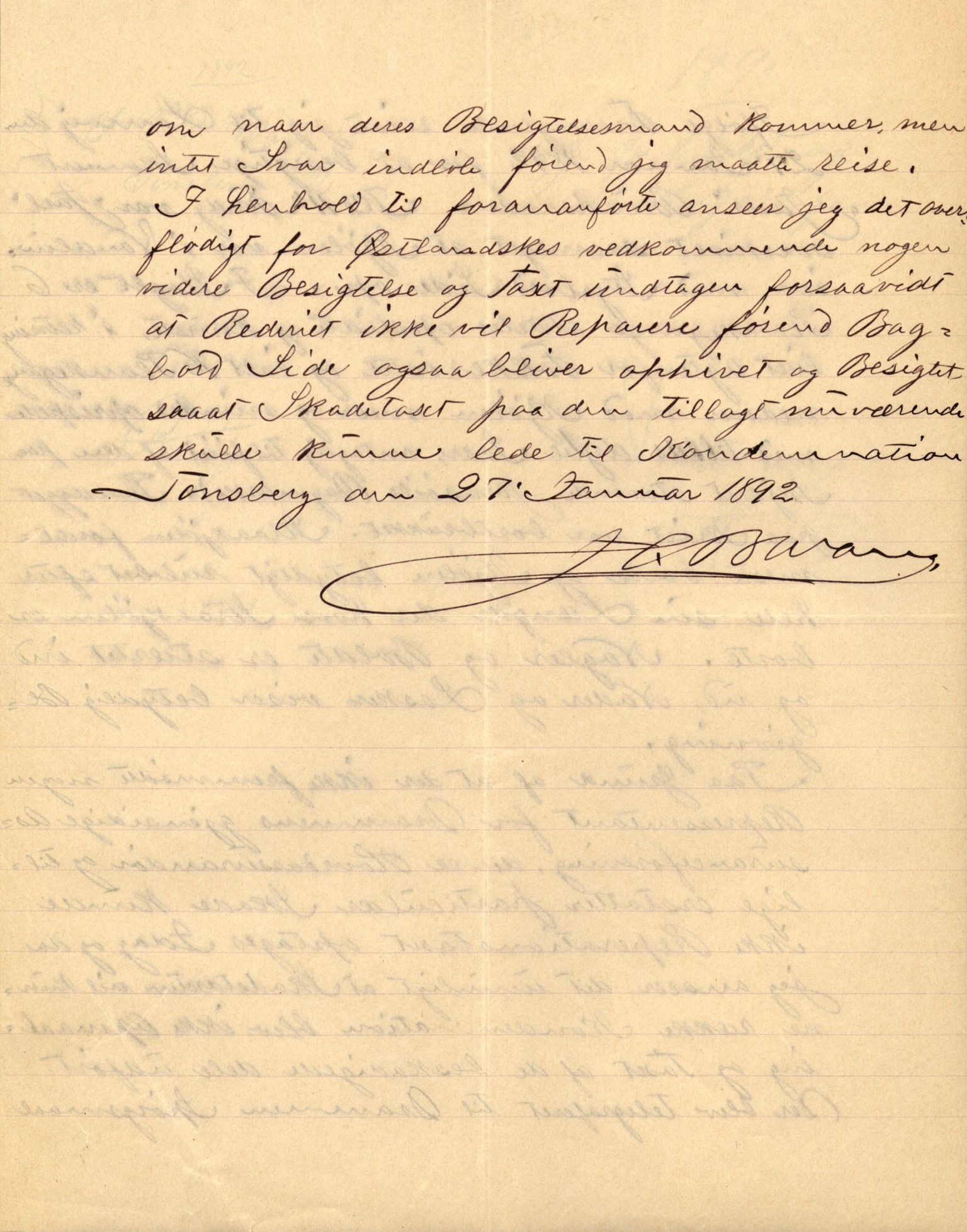 Pa 63 - Østlandske skibsassuranceforening, VEMU/A-1079/G/Ga/L0027/0002: Havaridokumenter / Jarlen, Jarl, St. Petersburg, Sir John Lawrence, Sirius, 1891, p. 51