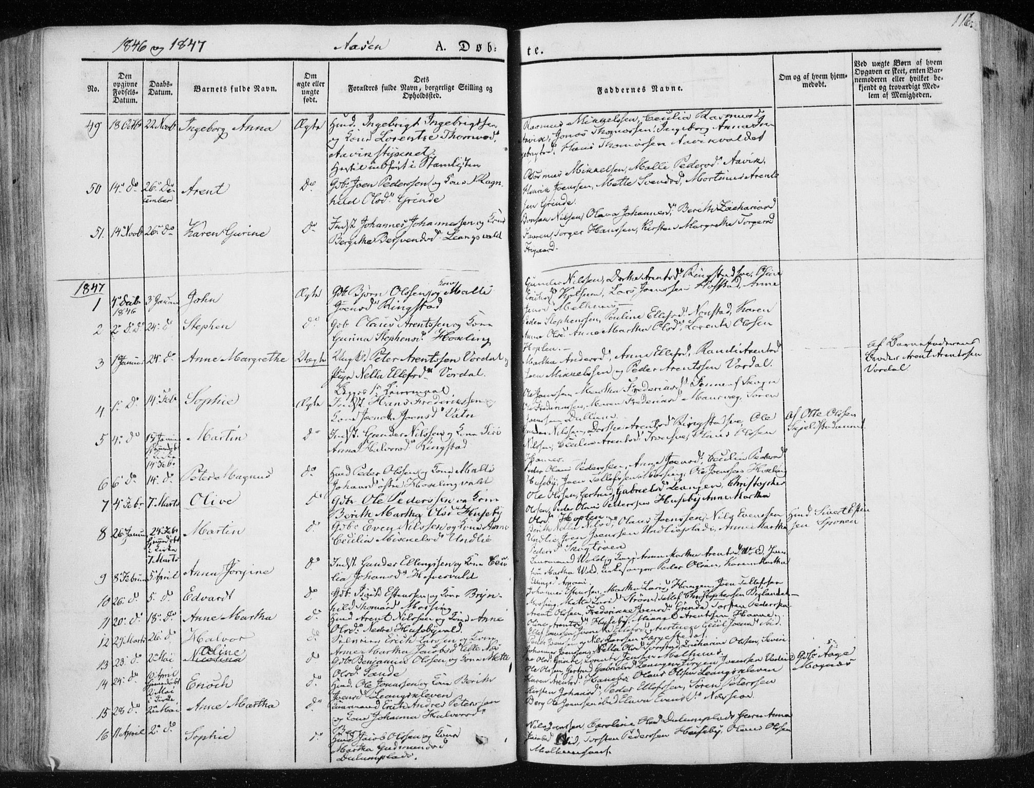 Ministerialprotokoller, klokkerbøker og fødselsregistre - Nord-Trøndelag, SAT/A-1458/713/L0115: Parish register (official) no. 713A06, 1838-1851, p. 116