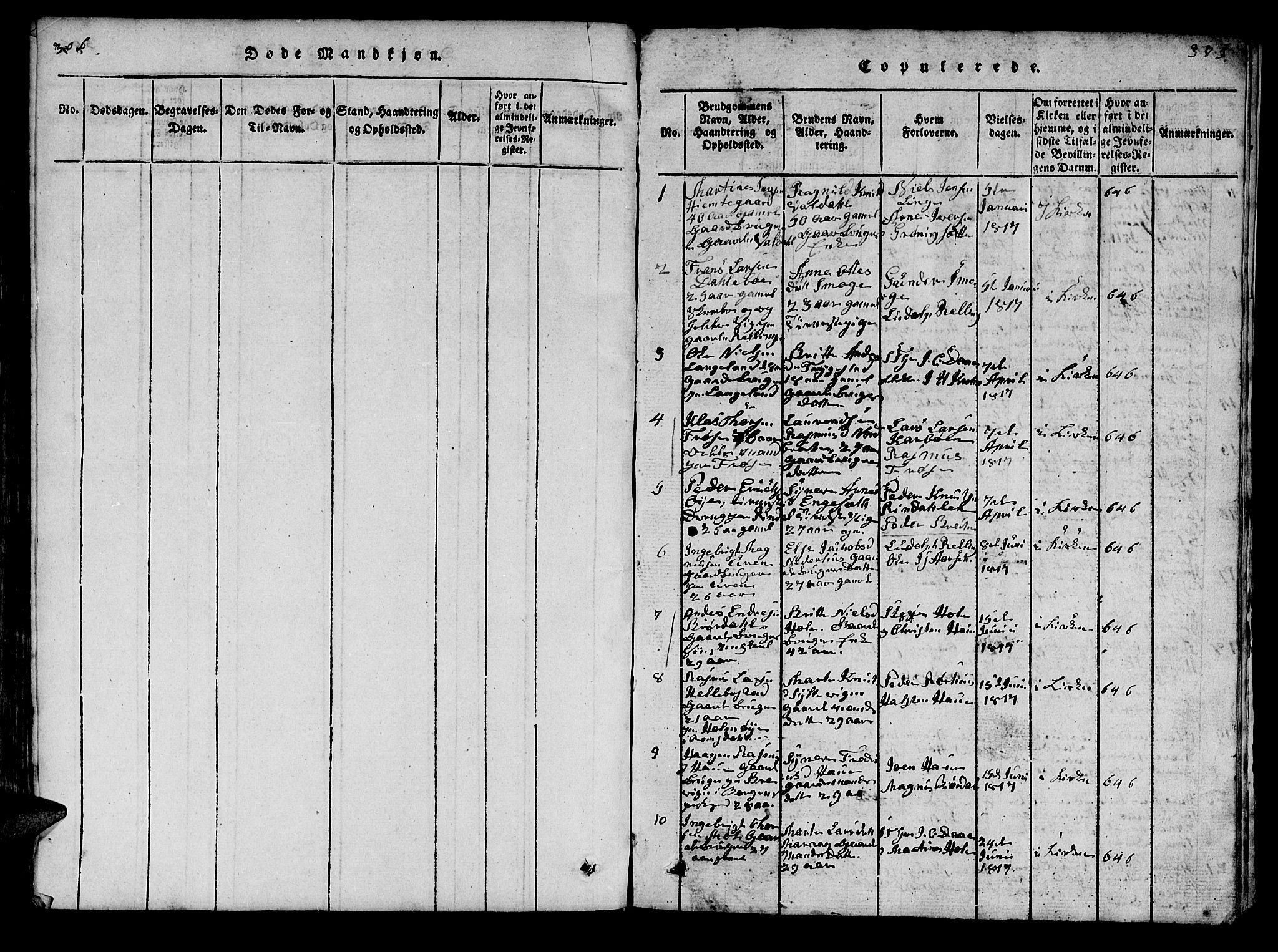 Ministerialprotokoller, klokkerbøker og fødselsregistre - Møre og Romsdal, SAT/A-1454/519/L0246: Parish register (official) no. 519A05, 1817-1834, p. 374-375