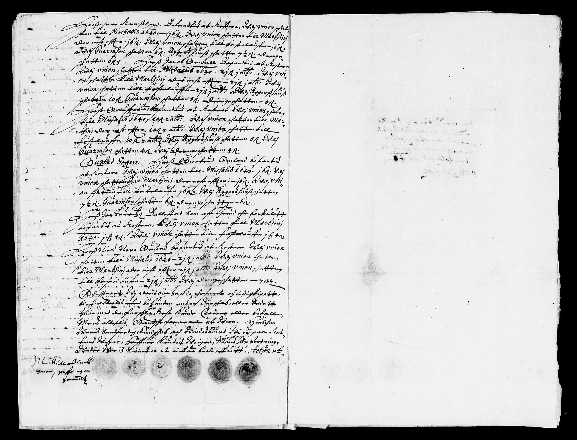 Rentekammeret inntil 1814, Reviderte regnskaper, Lensregnskaper, RA/EA-5023/R/Rb/Rbr/L0013: Lista len, 1640-1642