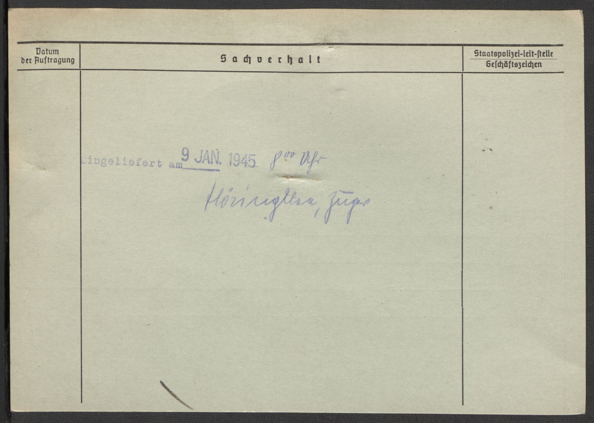 Befehlshaber der Sicherheitspolizei und des SD, RA/RAFA-5969/E/Ea/Eaa/L0001: Register over norske fanger i Møllergata 19: A-Bj, 1940-1945, p. 545