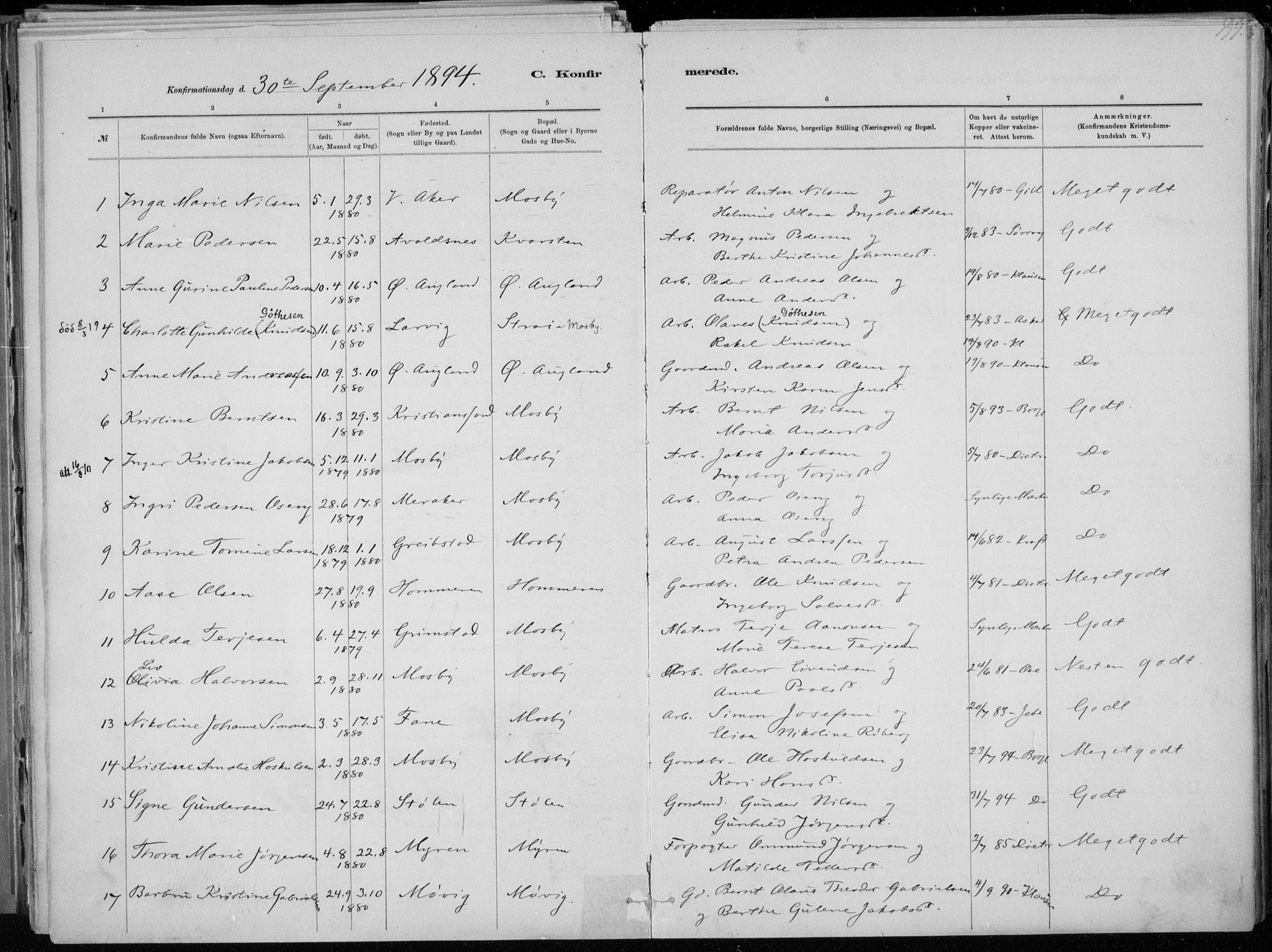 Oddernes sokneprestkontor, SAK/1111-0033/F/Fa/Faa/L0009: Parish register (official) no. A 9, 1884-1896, p. 177