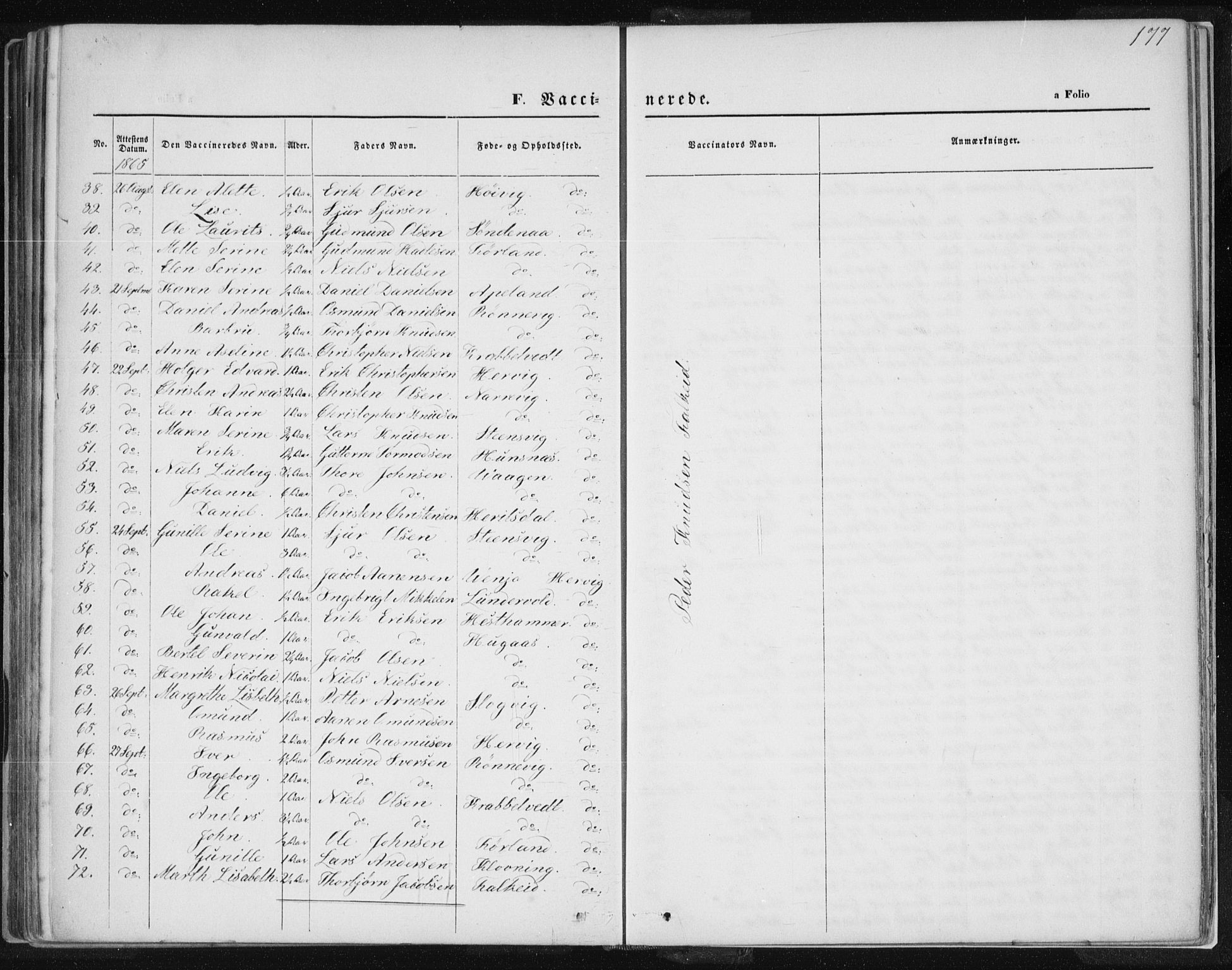 Tysvær sokneprestkontor, SAST/A -101864/H/Ha/Haa/L0005: Parish register (official) no. A 5, 1865-1878, p. 177