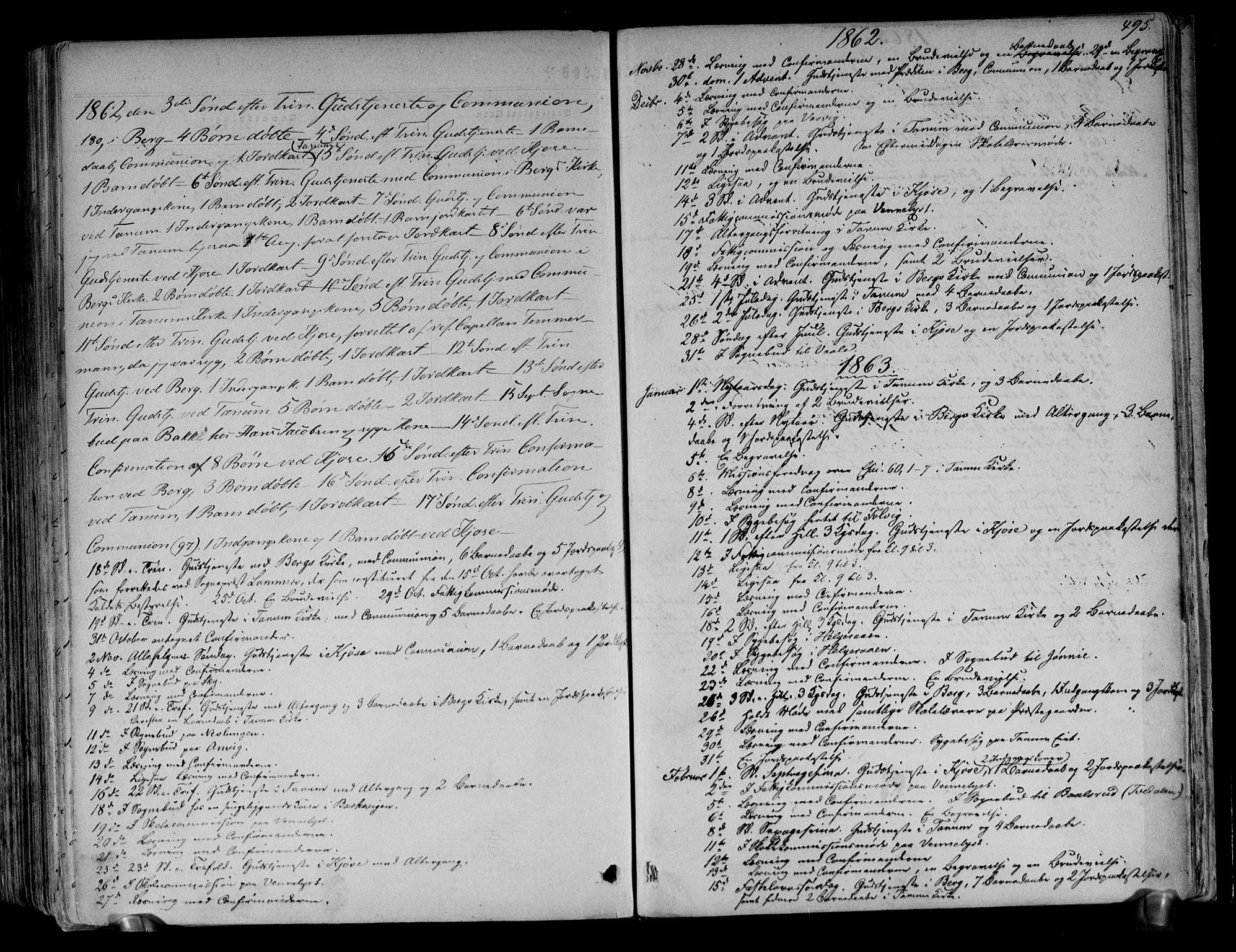 Brunlanes kirkebøker, SAKO/A-342/F/Fa/L0005: Parish register (official) no. I 5, 1862-1877, p. 495