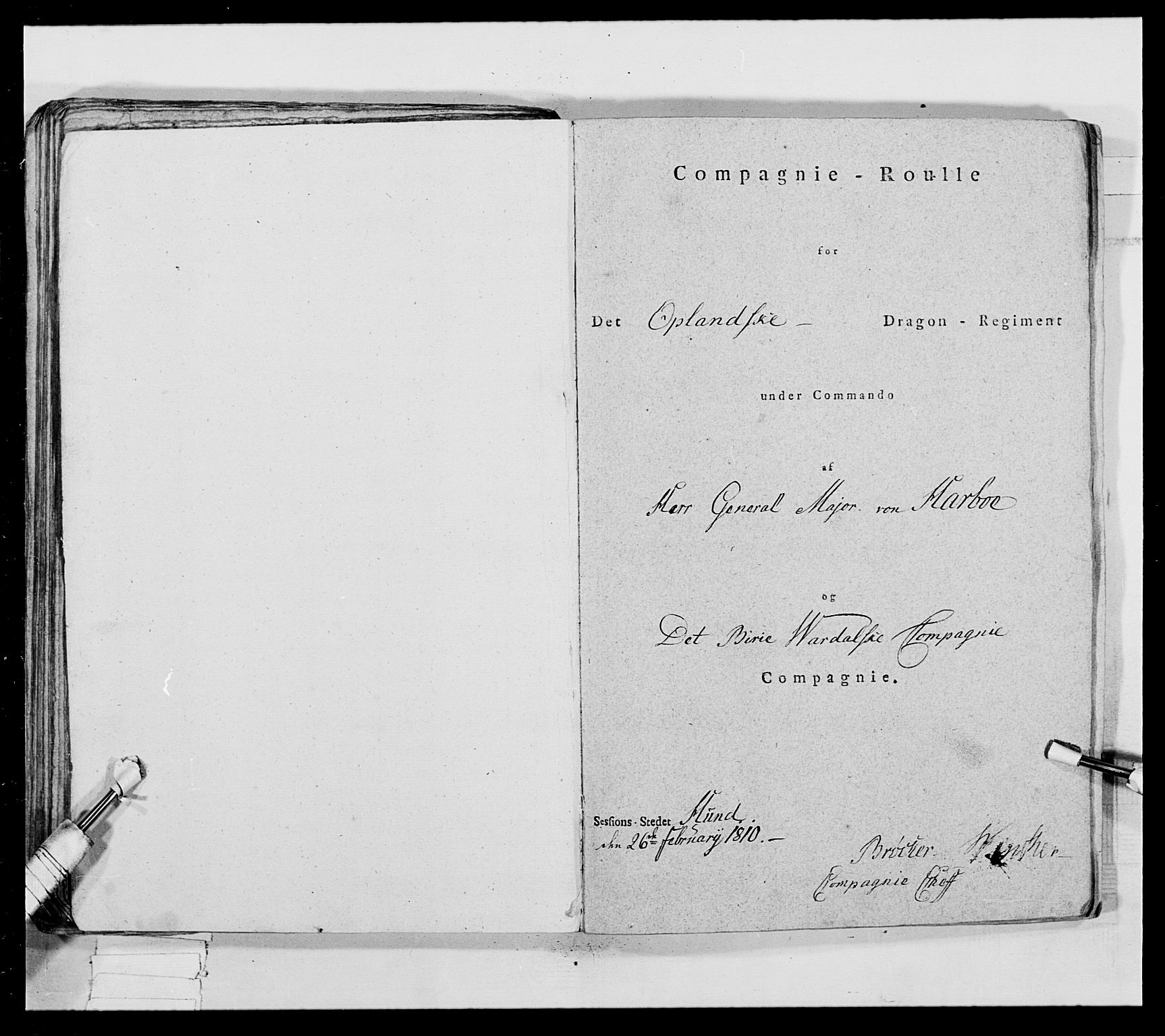 Generalitets- og kommissariatskollegiet, Det kongelige norske kommissariatskollegium, AV/RA-EA-5420/E/Eh/L0018: Opplandske dragonregiment, 1810-1811, p. 258