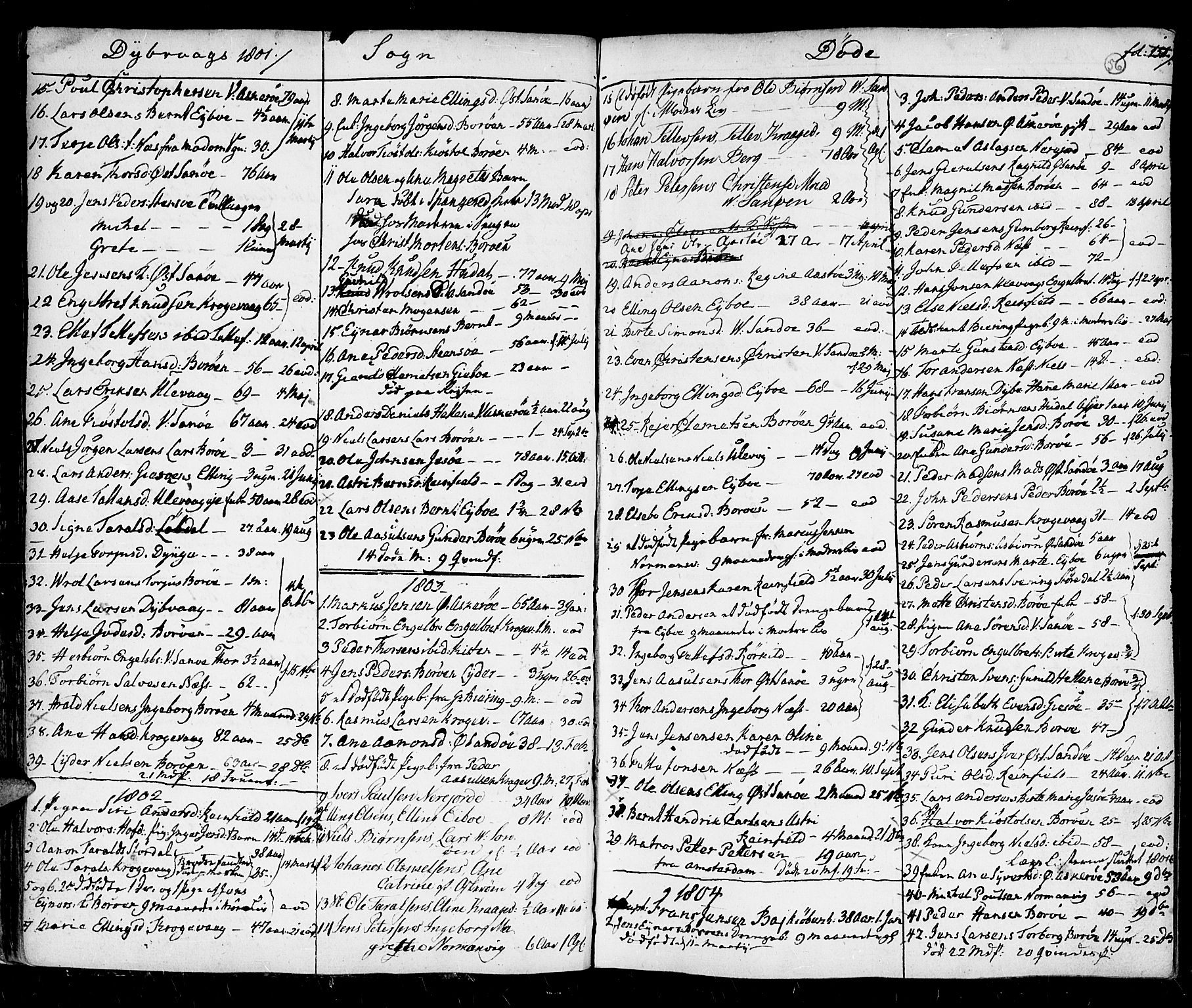 Holt sokneprestkontor, AV/SAK-1111-0021/F/Fa/L0001: Parish register (official) no. A 1 /3, 1721-1812, p. 56