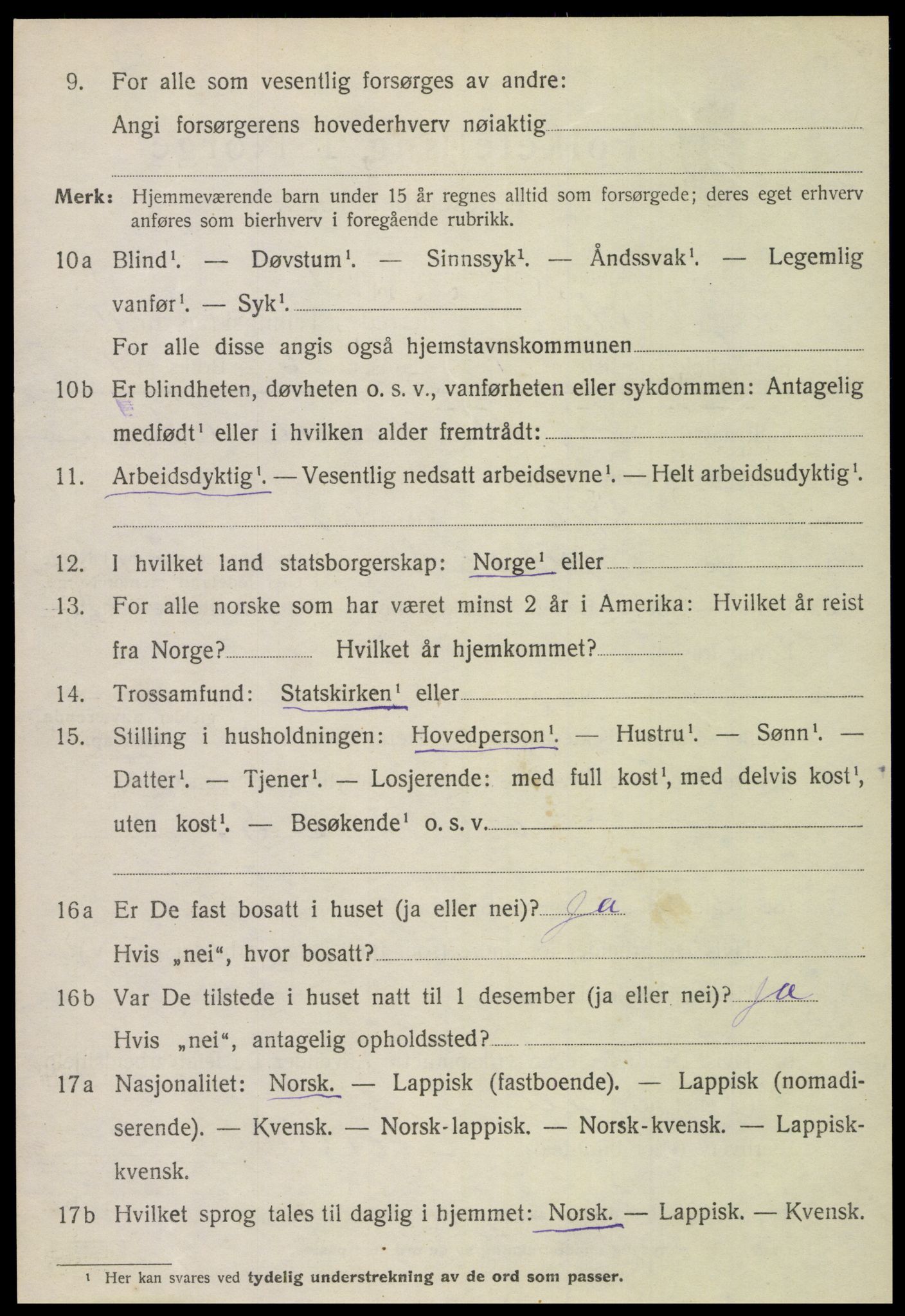 SAT, 1920 census for Gildeskål, 1920, p. 6805