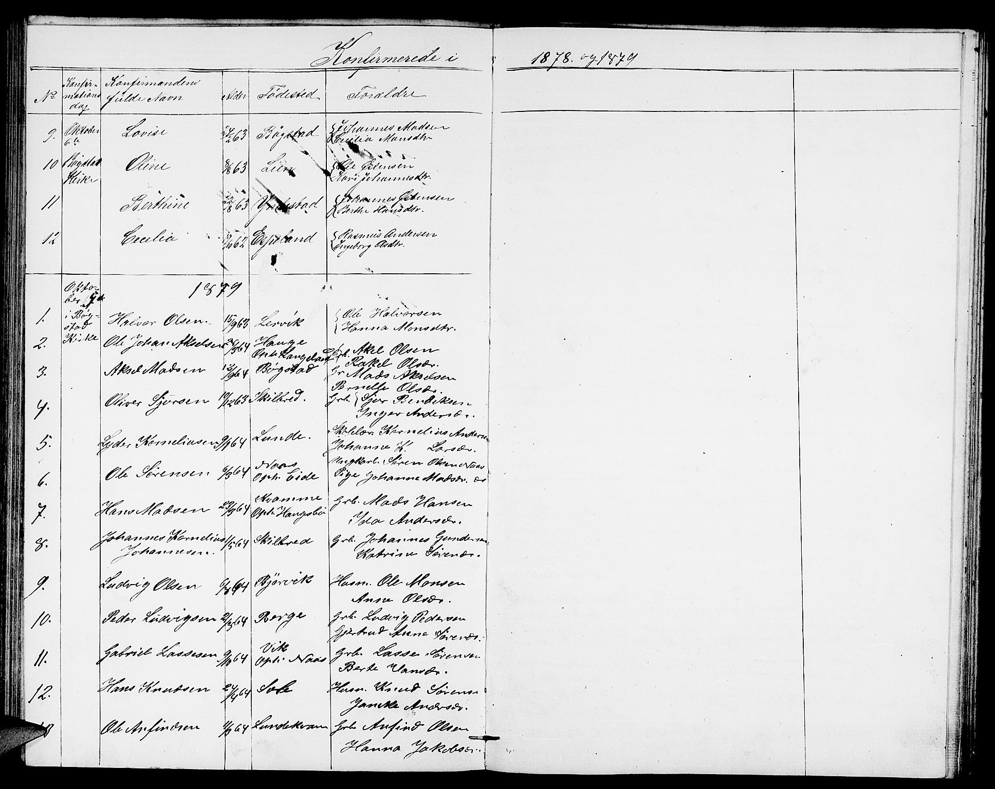 Gaular sokneprestembete, SAB/A-80001/H/Hab: Parish register (copy) no. B 2, 1863-1881