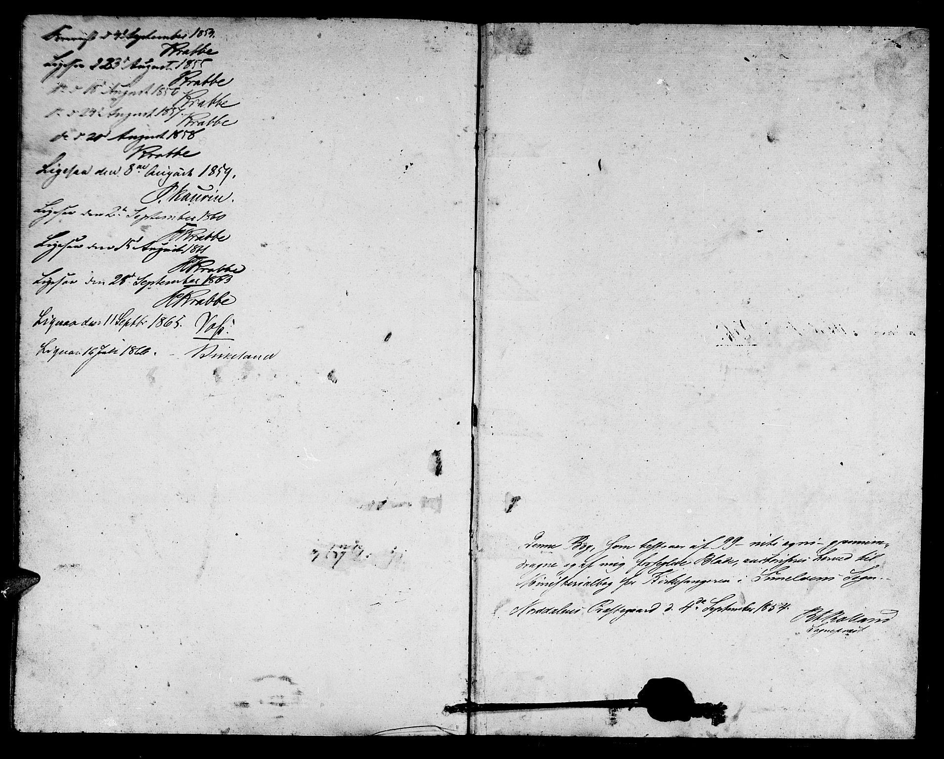 Ministerialprotokoller, klokkerbøker og fødselsregistre - Møre og Romsdal, SAT/A-1454/517/L0228: Parish register (copy) no. 517C01, 1854-1865