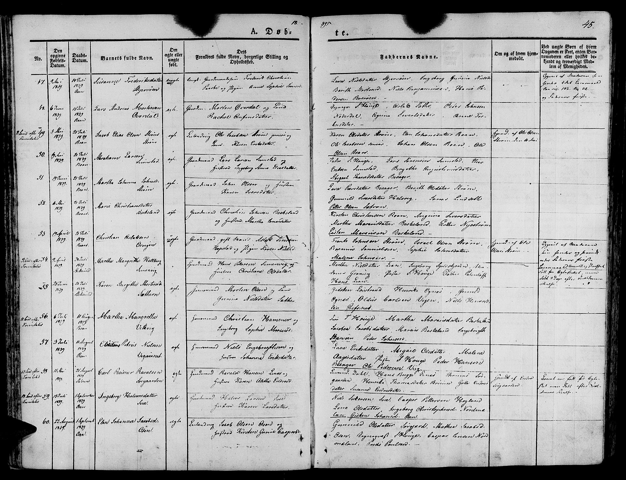 Ministerialprotokoller, klokkerbøker og fødselsregistre - Sør-Trøndelag, AV/SAT-A-1456/657/L0703: Parish register (official) no. 657A04, 1831-1846, p. 45