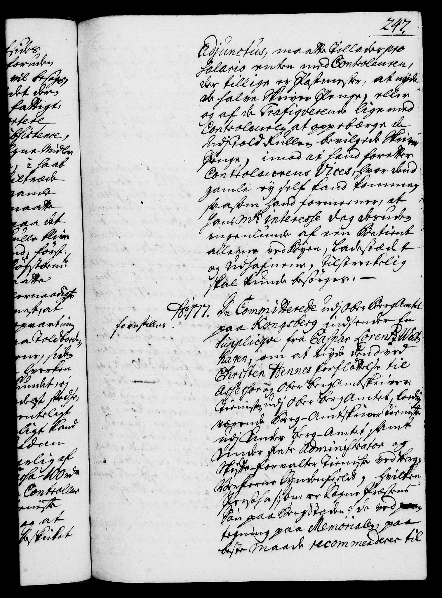 Rentekammeret, Kammerkanselliet, RA/EA-3111/G/Gh/Gha/L0020: Norsk ekstraktmemorialprotokoll (merket RK 53.65), 1738-1739, p. 247