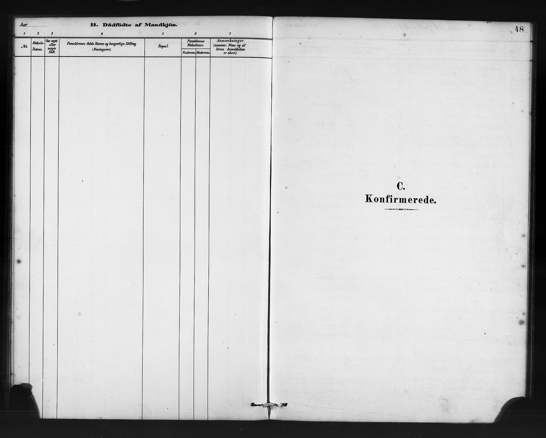 Manger sokneprestembete, SAB/A-76801/H/Haa: Parish register (official) no. C 1, 1881-1890, p. 48