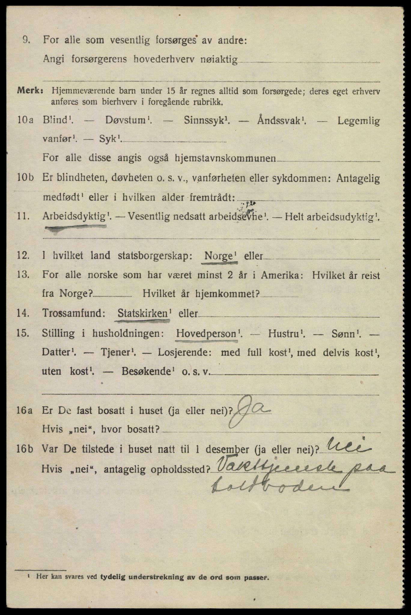 SAKO, 1920 census for Kragerø, 1920, p. 7656