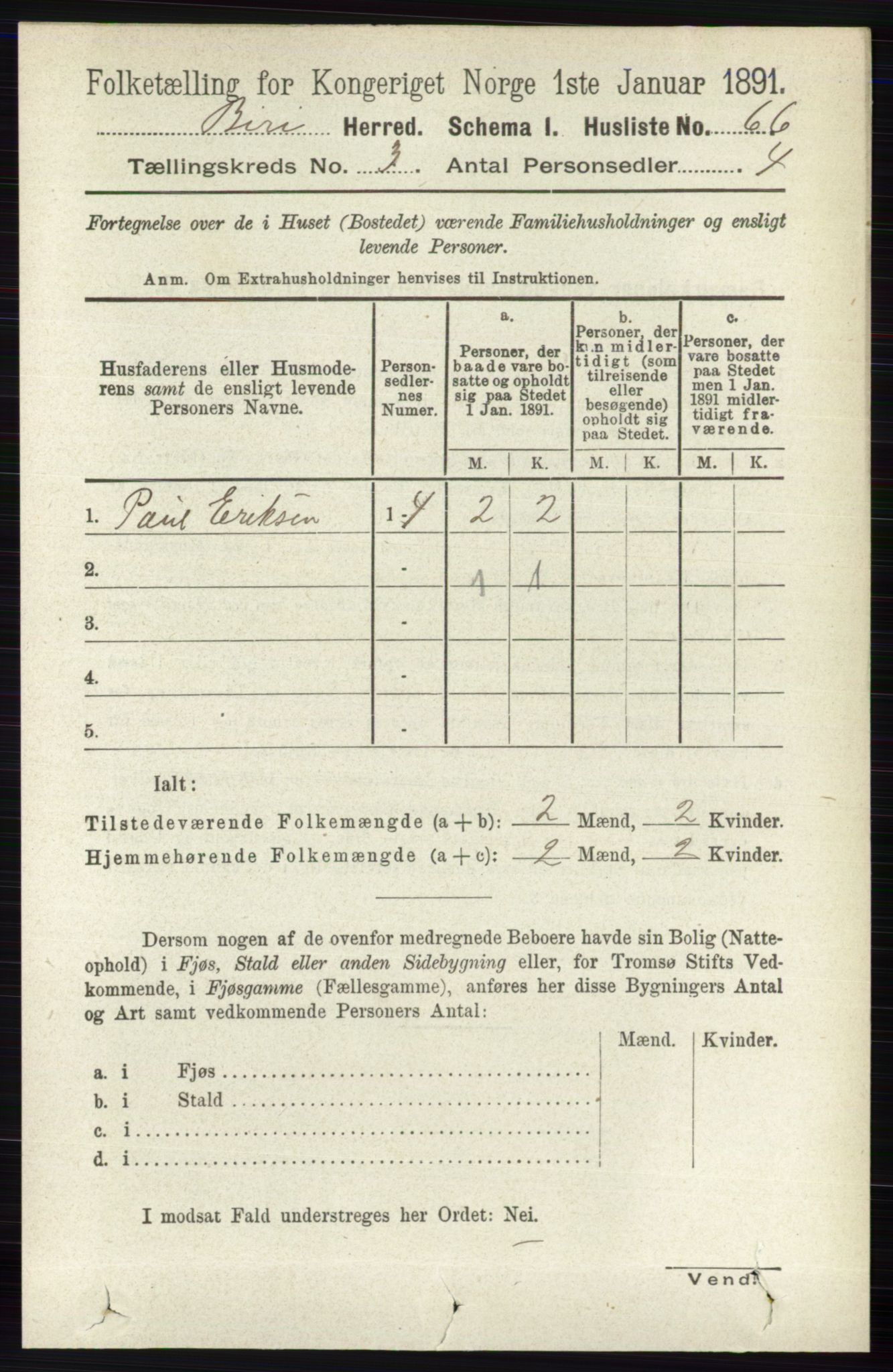 RA, 1891 census for 0525 Biri, 1891, p. 896