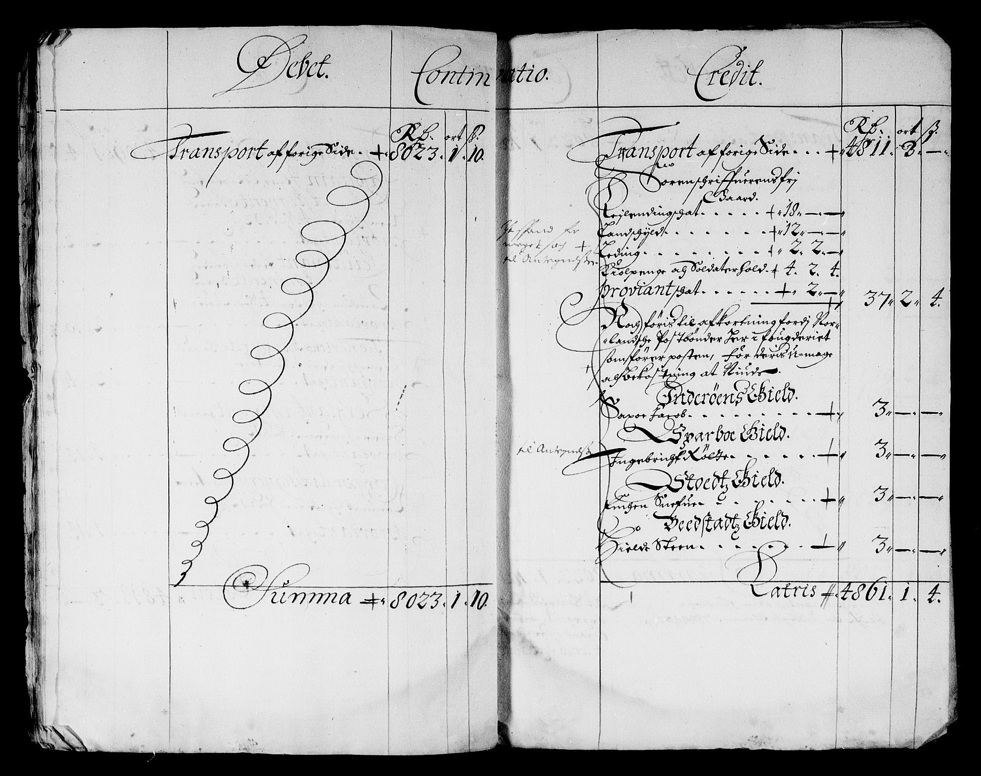 Rentekammeret inntil 1814, Reviderte regnskaper, Stiftamtstueregnskaper, Trondheim stiftamt og Nordland amt, AV/RA-EA-6044/R/Rf/L0064: Trondheim stiftamt, 1681