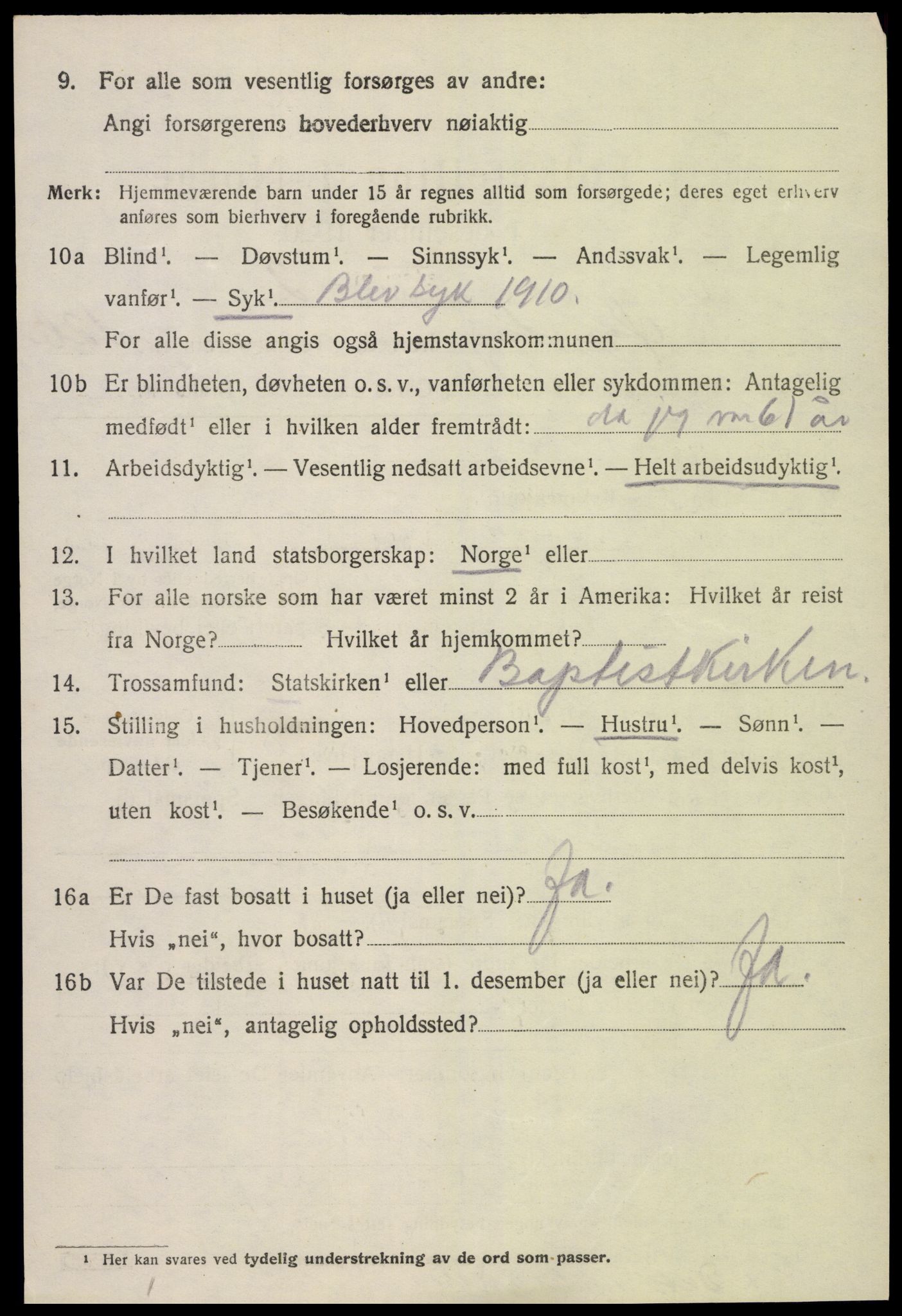 SAK, 1920 census for Øyestad, 1920, p. 8099