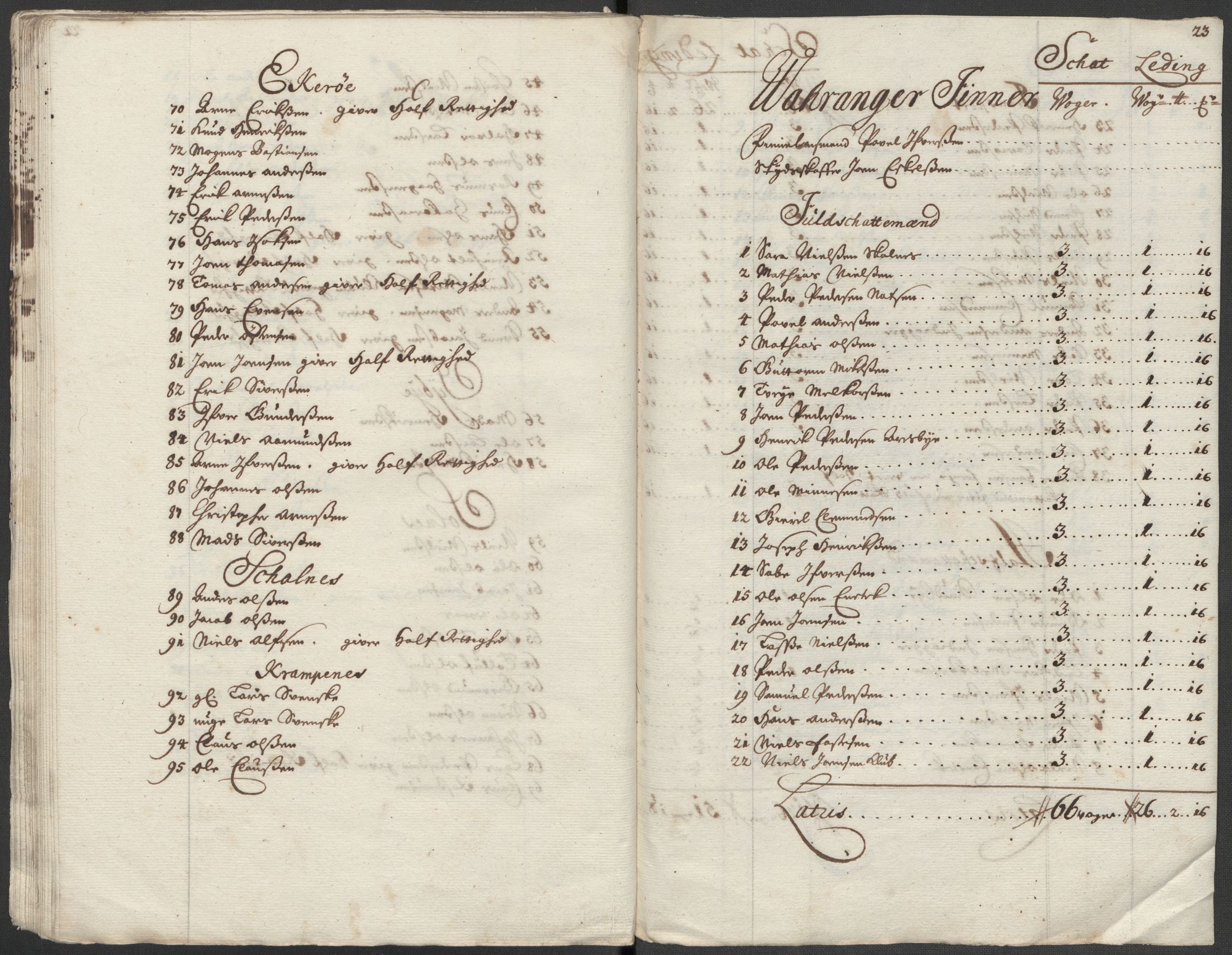 Rentekammeret inntil 1814, Reviderte regnskaper, Fogderegnskap, AV/RA-EA-4092/R69/L4856: Fogderegnskap Finnmark/Vardøhus, 1713-1715, p. 44