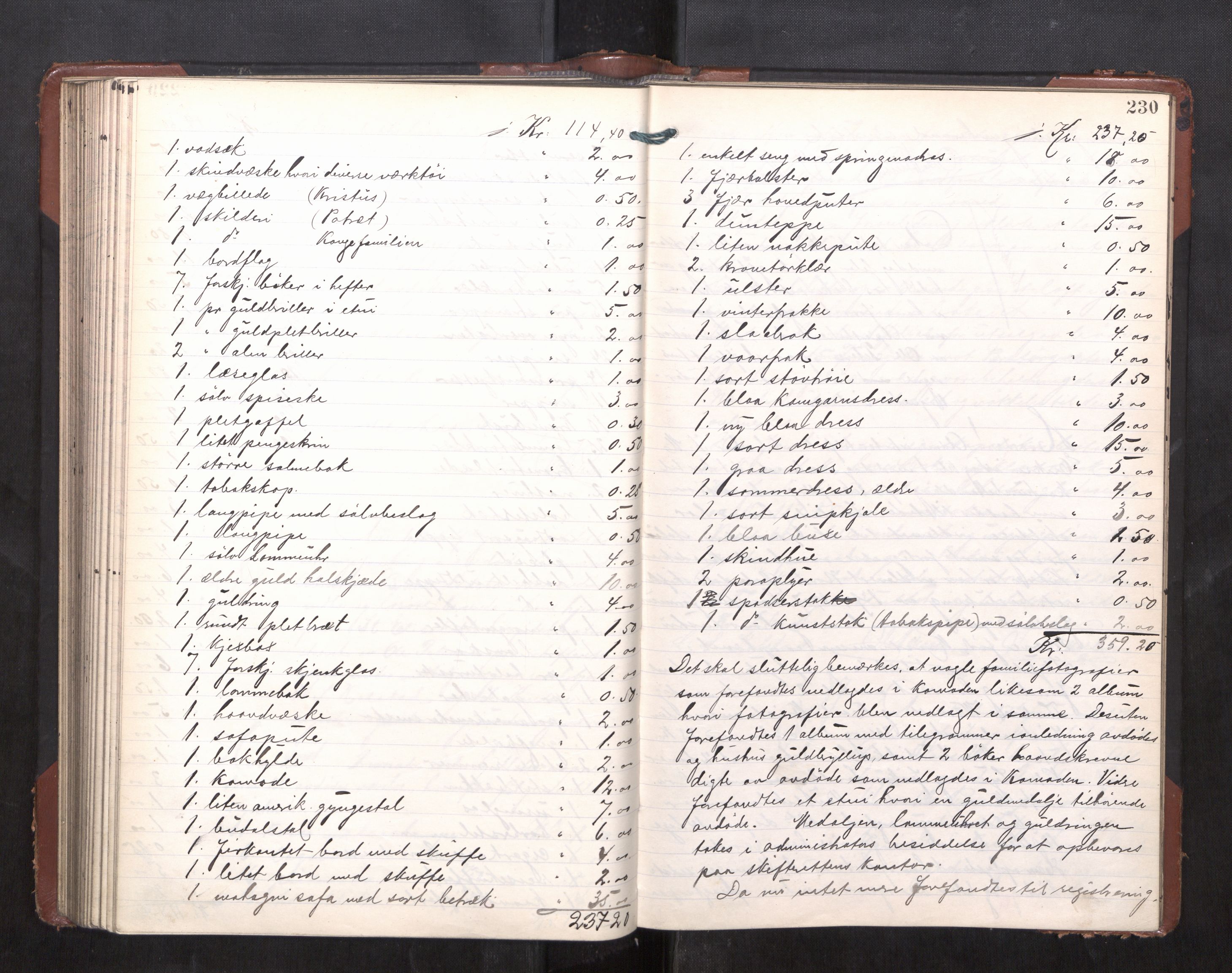 Trondheim byfogd, AV/SAT-A-0003/1/3/3C/L0029: Skifteregistreringsprotokoll - 8/12-11/4. (u/ register), 1909-1912, p. 230