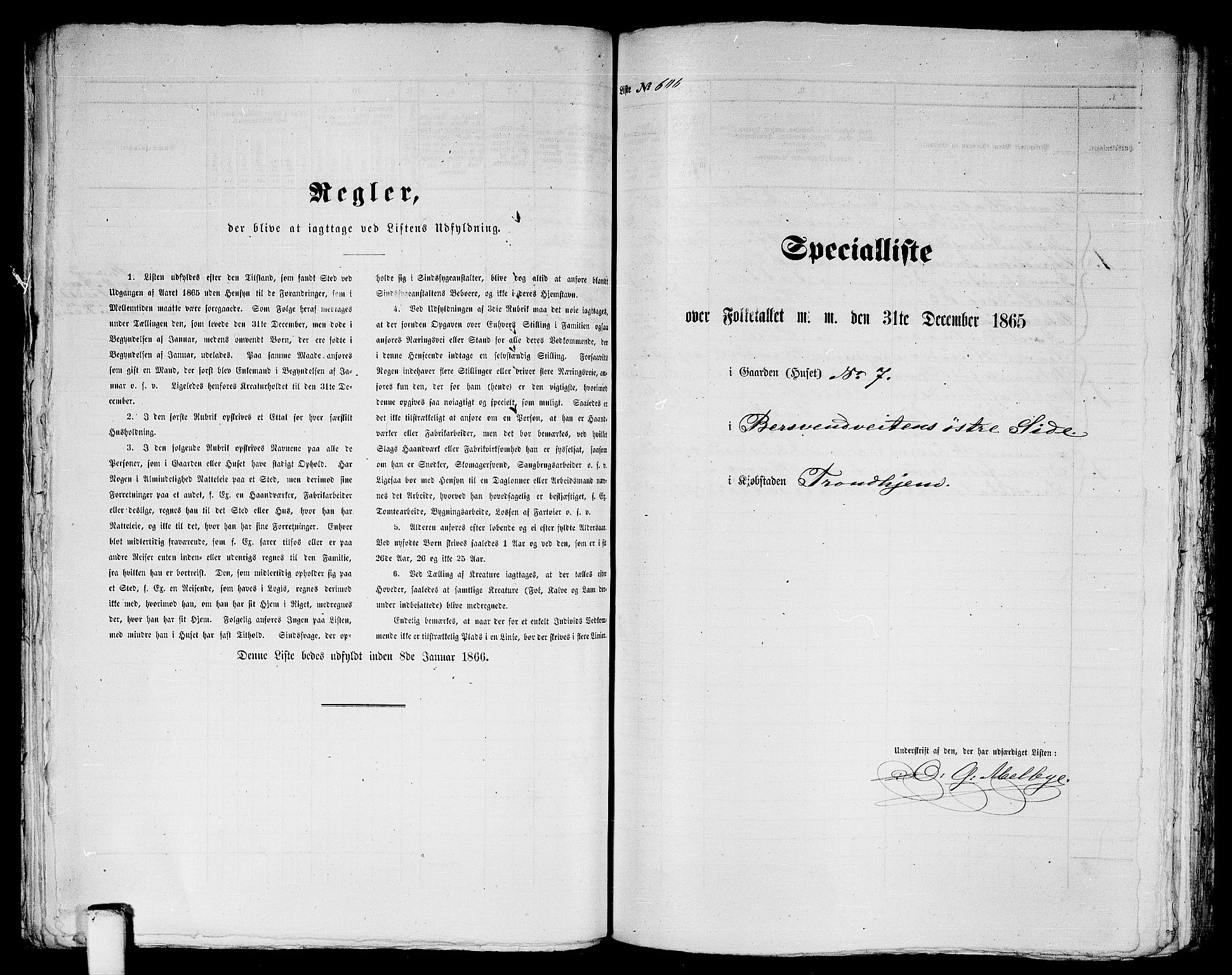 RA, 1865 census for Trondheim, 1865, p. 1260