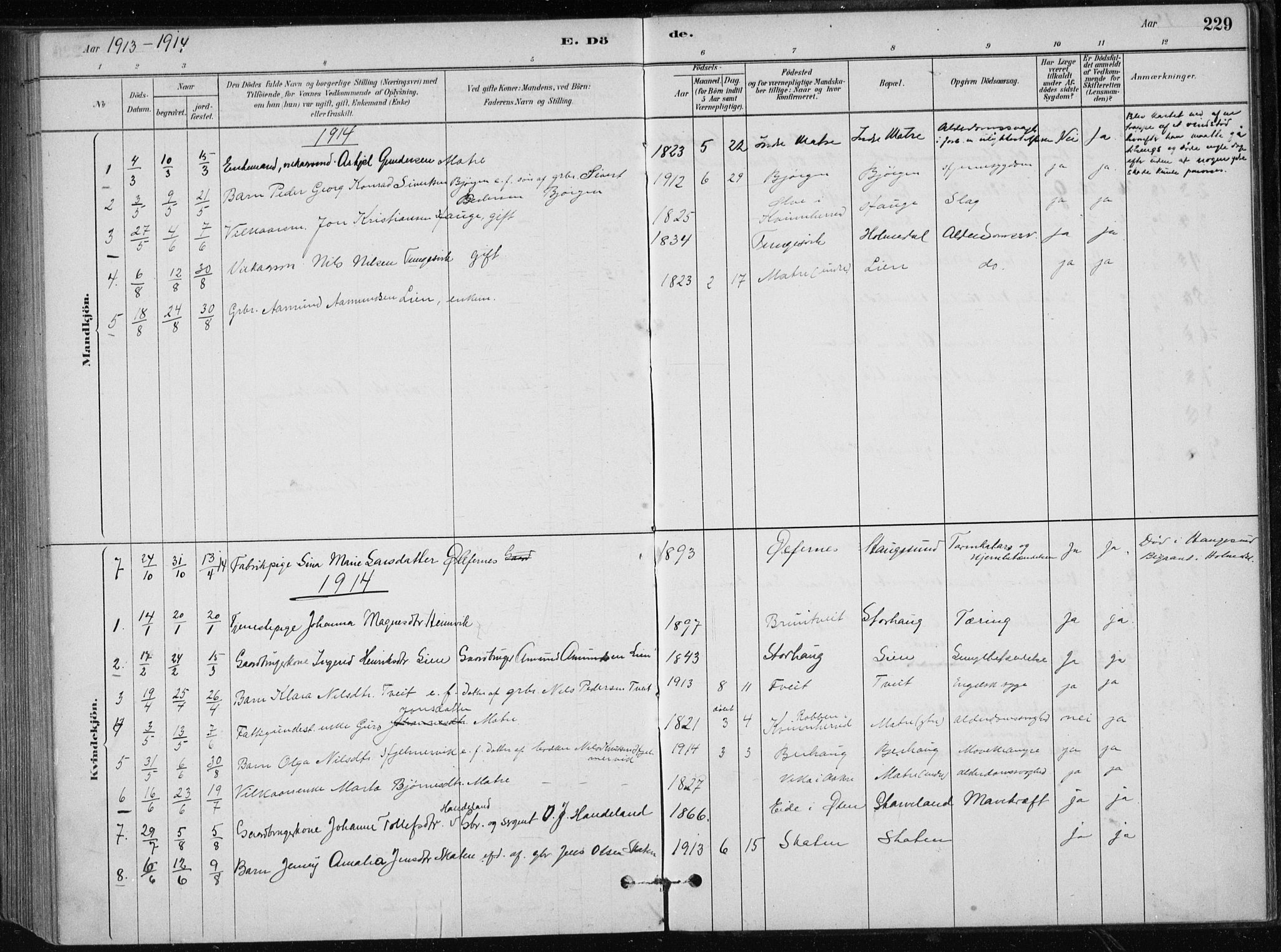 Skånevik sokneprestembete, SAB/A-77801/H/Haa: Parish register (official) no. C  1, 1879-1917, p. 229