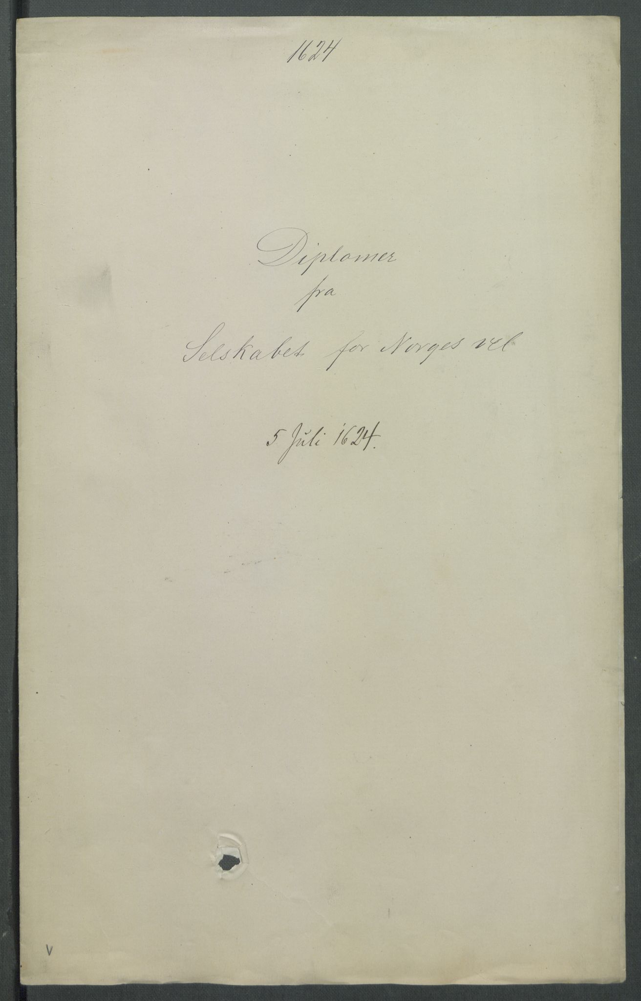 Riksarkivets diplomsamling, AV/RA-EA-5965/F02/L0134: Dokumenter, 1624, p. 9