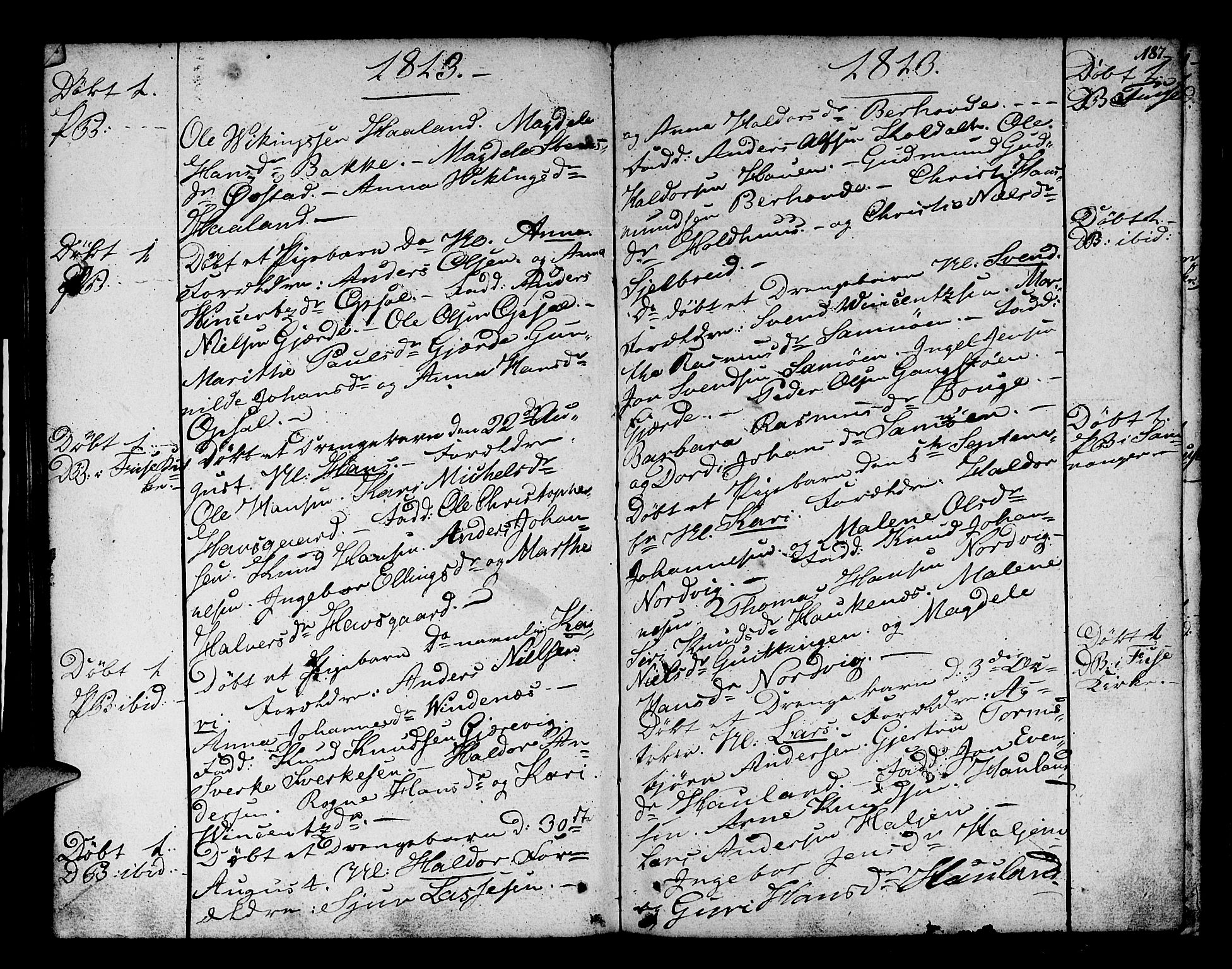 Os sokneprestembete, AV/SAB-A-99929: Parish register (official) no. A 11, 1789-1815, p. 187