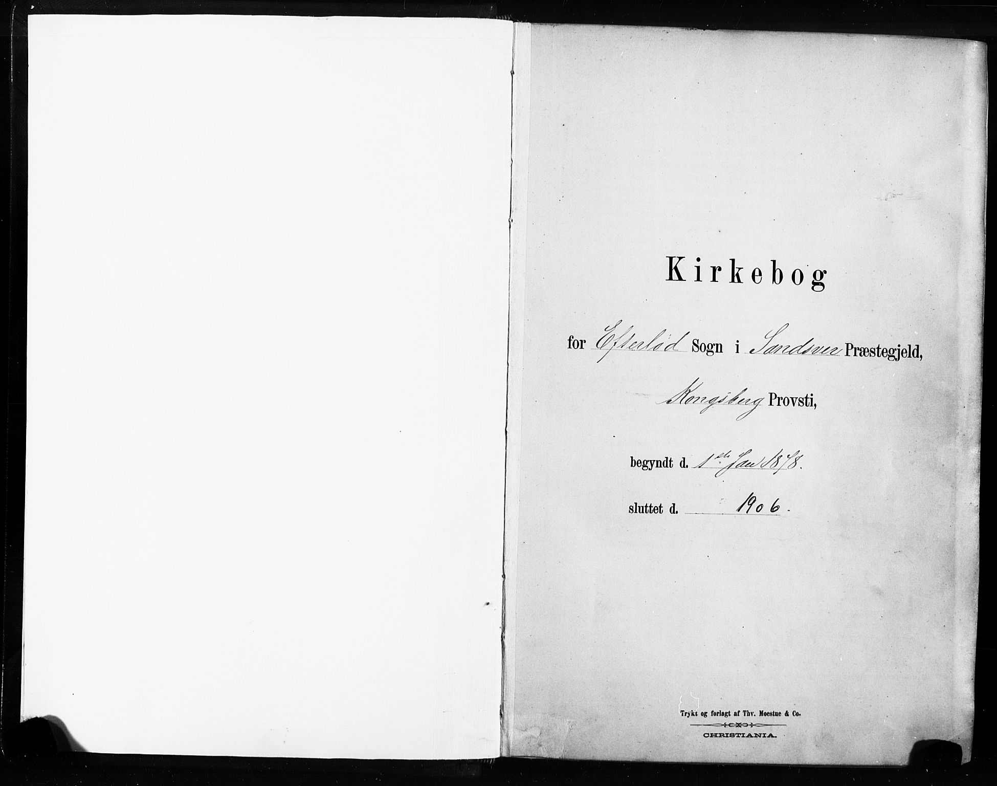 Sandsvær kirkebøker, AV/SAKO-A-244/F/Fb/L0001: Parish register (official) no. II 1, 1878-1906