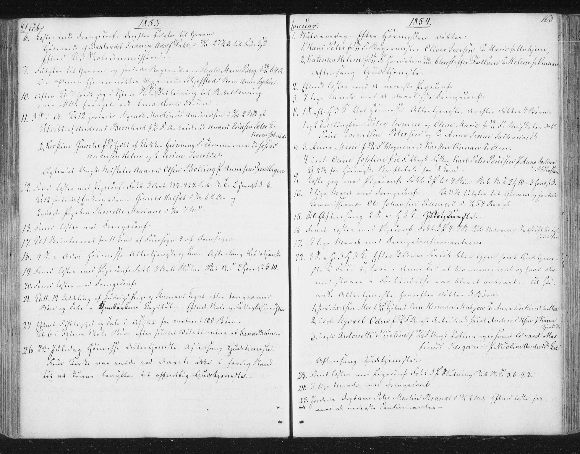 Ministerialprotokoller, klokkerbøker og fødselsregistre - Sør-Trøndelag, SAT/A-1456/602/L0127: Curate's parish register no. 602B01, 1821-1875, p. 163