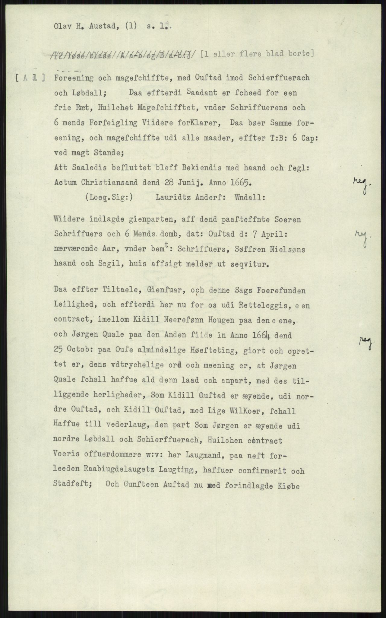 Samlinger til kildeutgivelse, Diplomavskriftsamlingen, AV/RA-EA-4053/H/Ha, p. 354