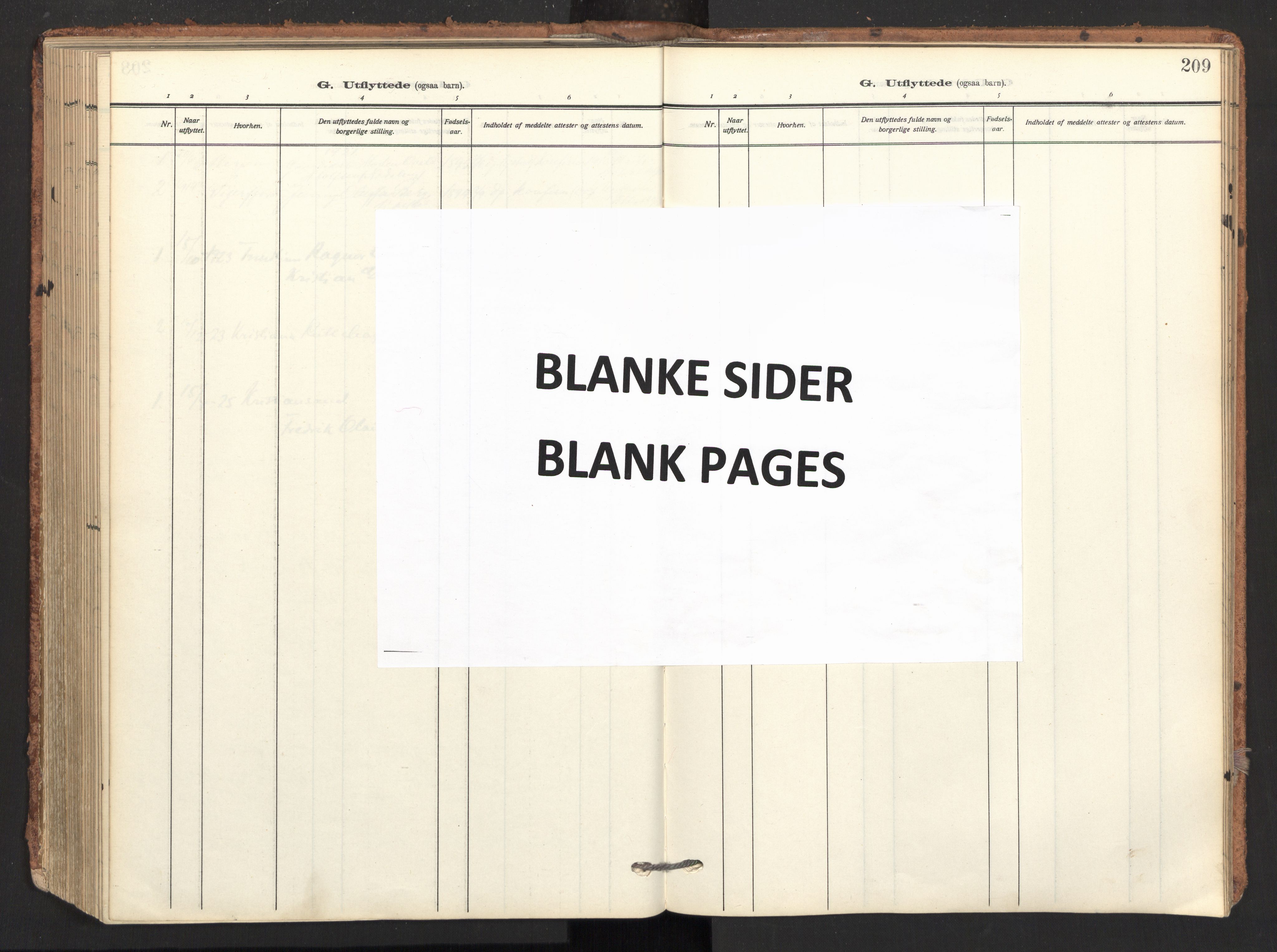 Ministerialprotokoller, klokkerbøker og fødselsregistre - Nordland, SAT/A-1459/893/L1343: Parish register (official) no. 893A15, 1914-1928, p. 209