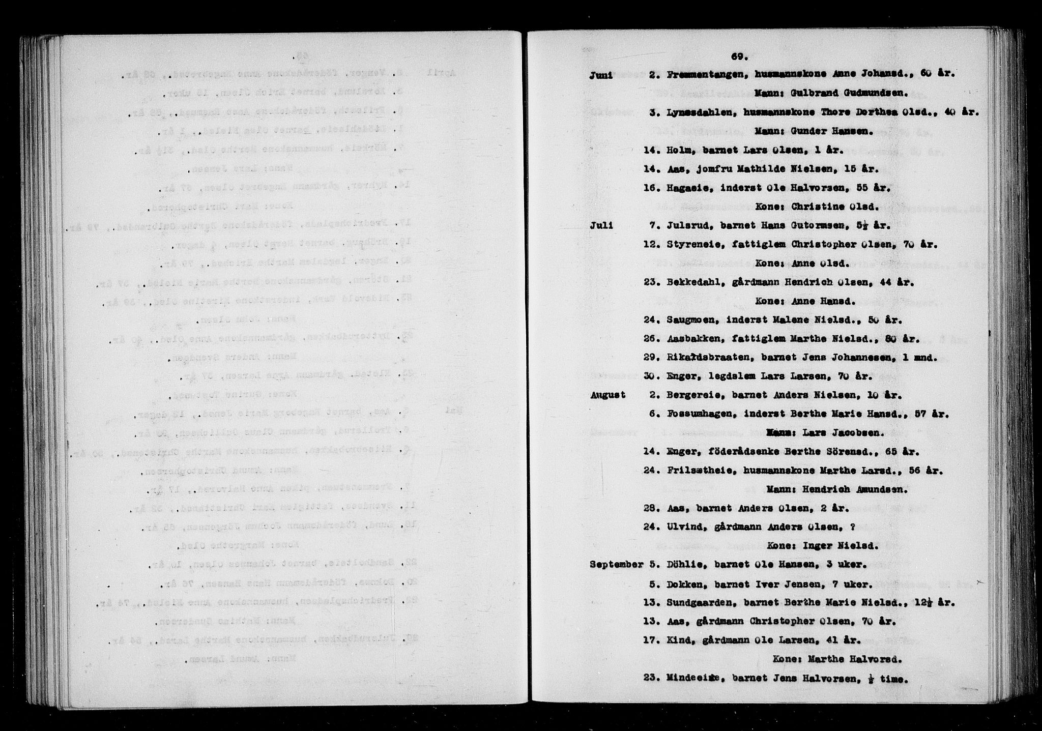 Eidsvoll tingrett, AV/SAO-A-10371/H/Ha/Haa/L0001: Dødsmeldingsprotokoll - Eidsvoll lensmannsdistrikt, 1815-1865, p. 69