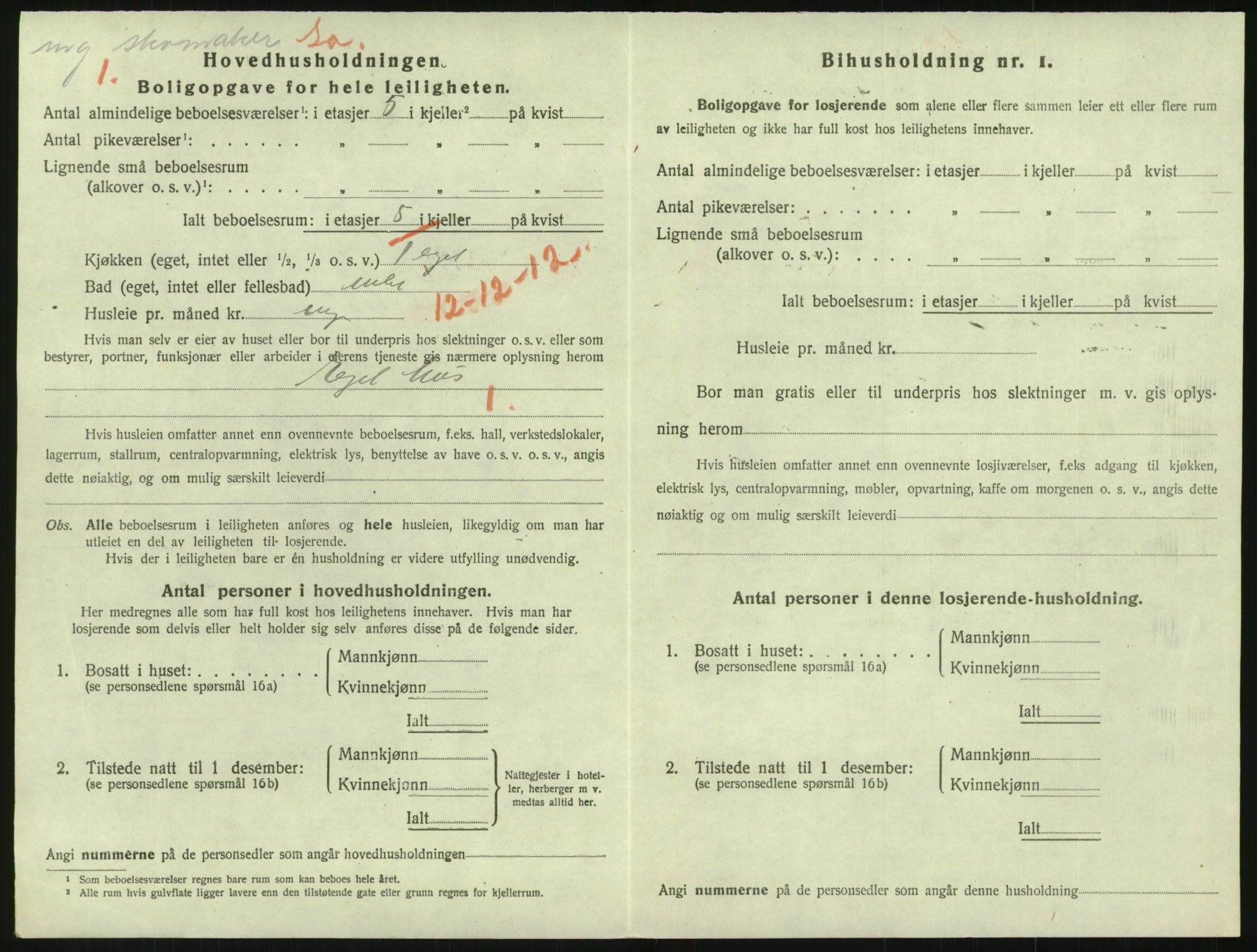 SAK, 1920 census for Grimstad, 1920, p. 1804