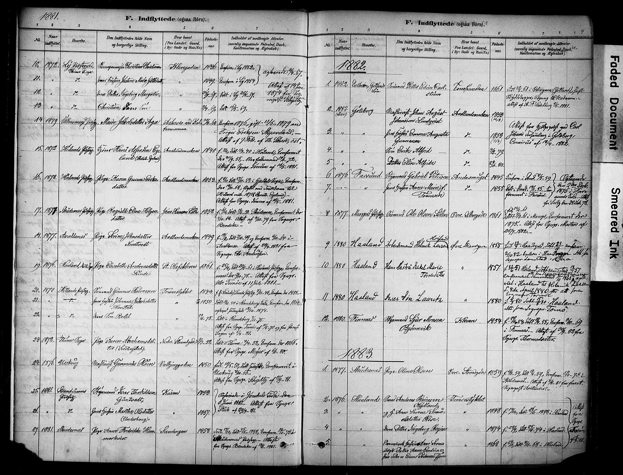 Domkirken sokneprestkontor, SAST/A-101812/001/30/30BA/L0025: Parish register (official) no. A 24, 1877-1927, p. 4