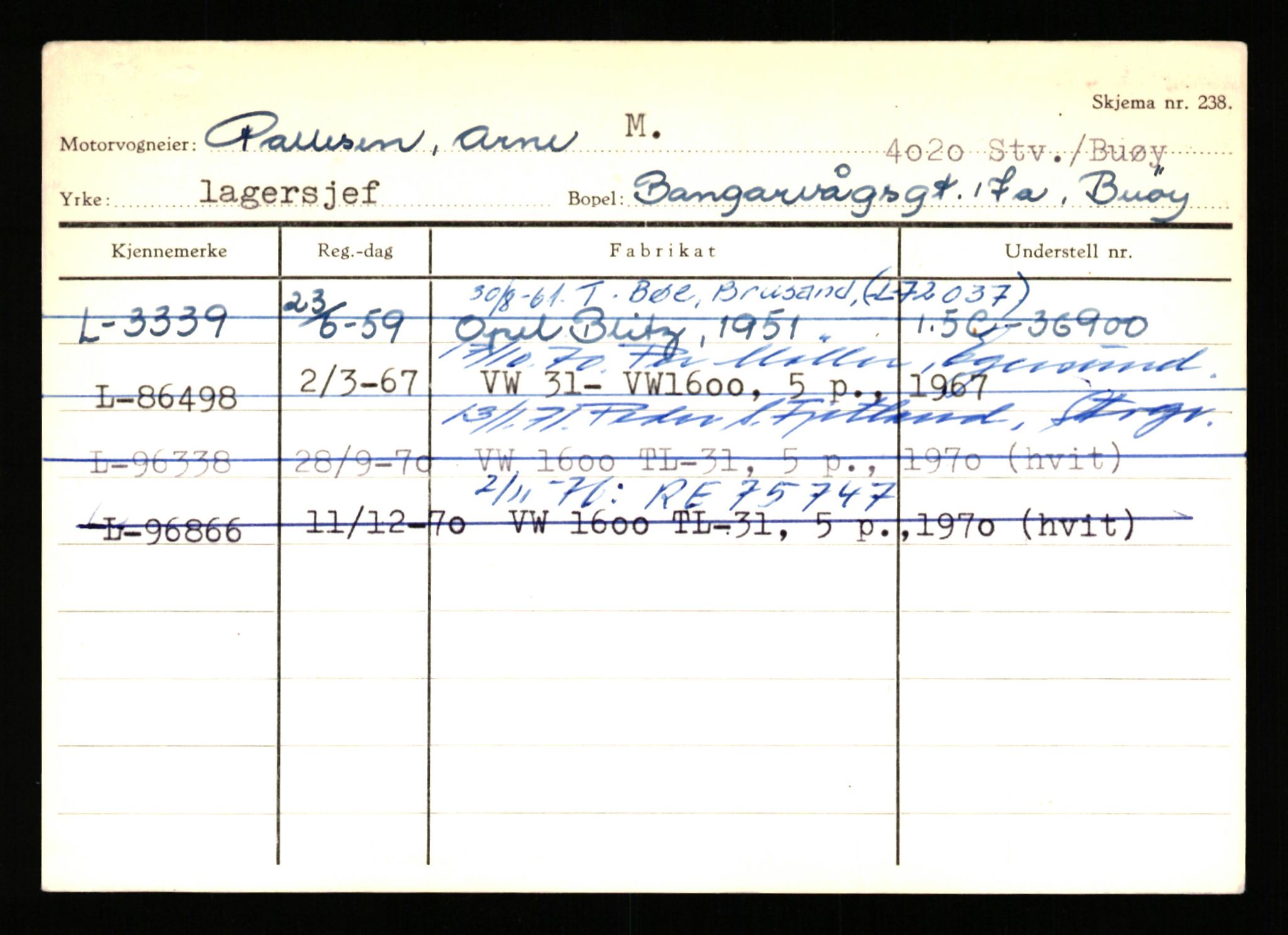 Stavanger trafikkstasjon, AV/SAST-A-101942/0/H/L0029: Omdal - Polaris, 1930-1971, p. 1359