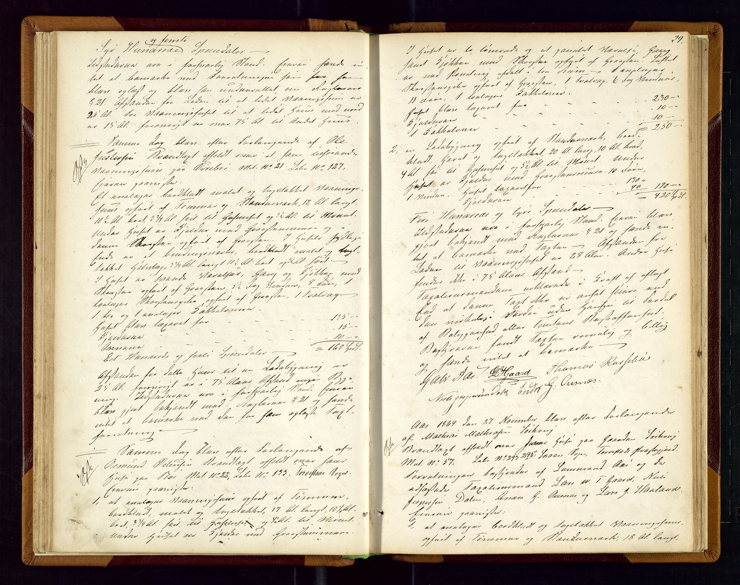 Torvestad lensmannskontor, AV/SAST-A-100307/1/Goa/L0001: "Brandtaxationsprotokol for Torvestad Thinglag", 1867-1883, p. 28b-29a