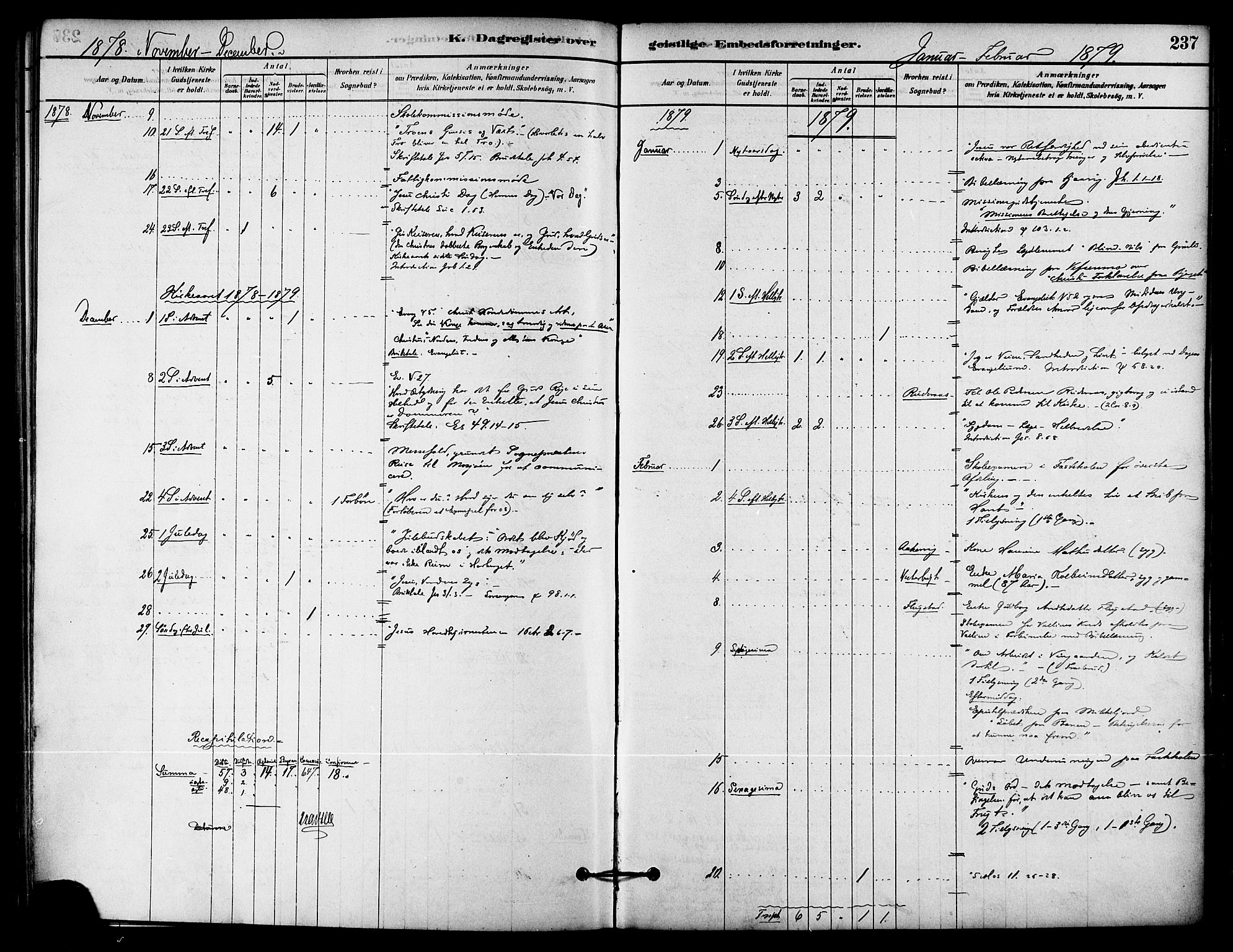 Ministerialprotokoller, klokkerbøker og fødselsregistre - Nordland, AV/SAT-A-1459/823/L0325: Parish register (official) no. 823A02, 1878-1898, p. 237